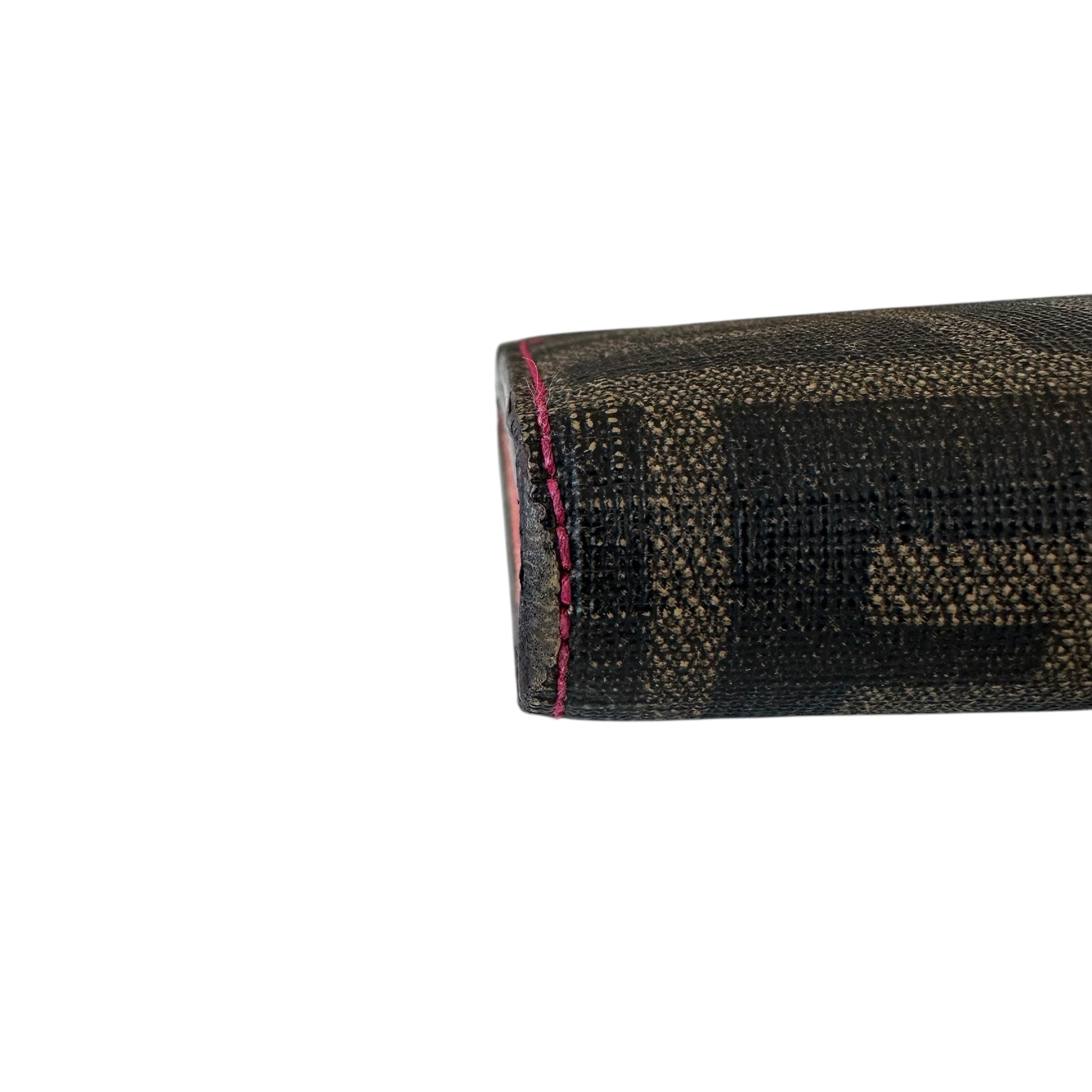 Fendi portafoglio in tela zucca