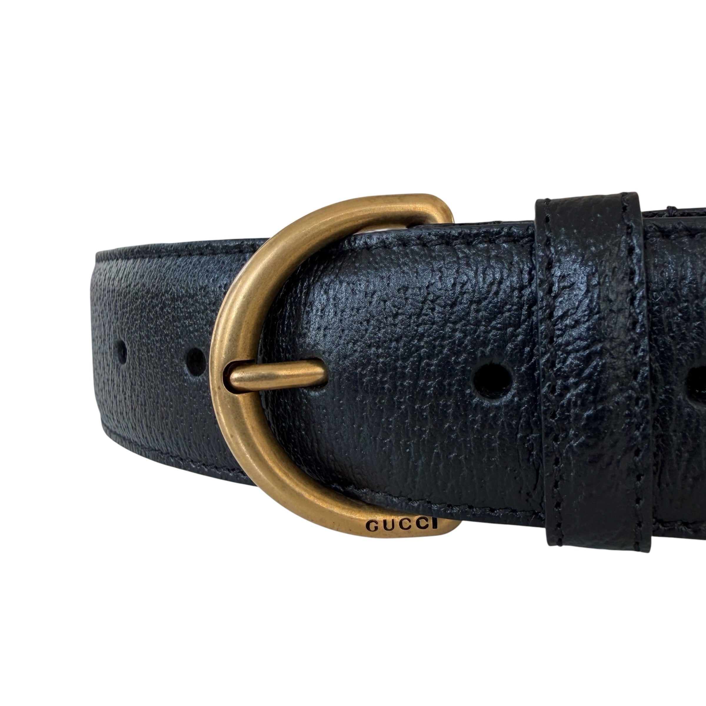 Gucci cintura in pelle martellata