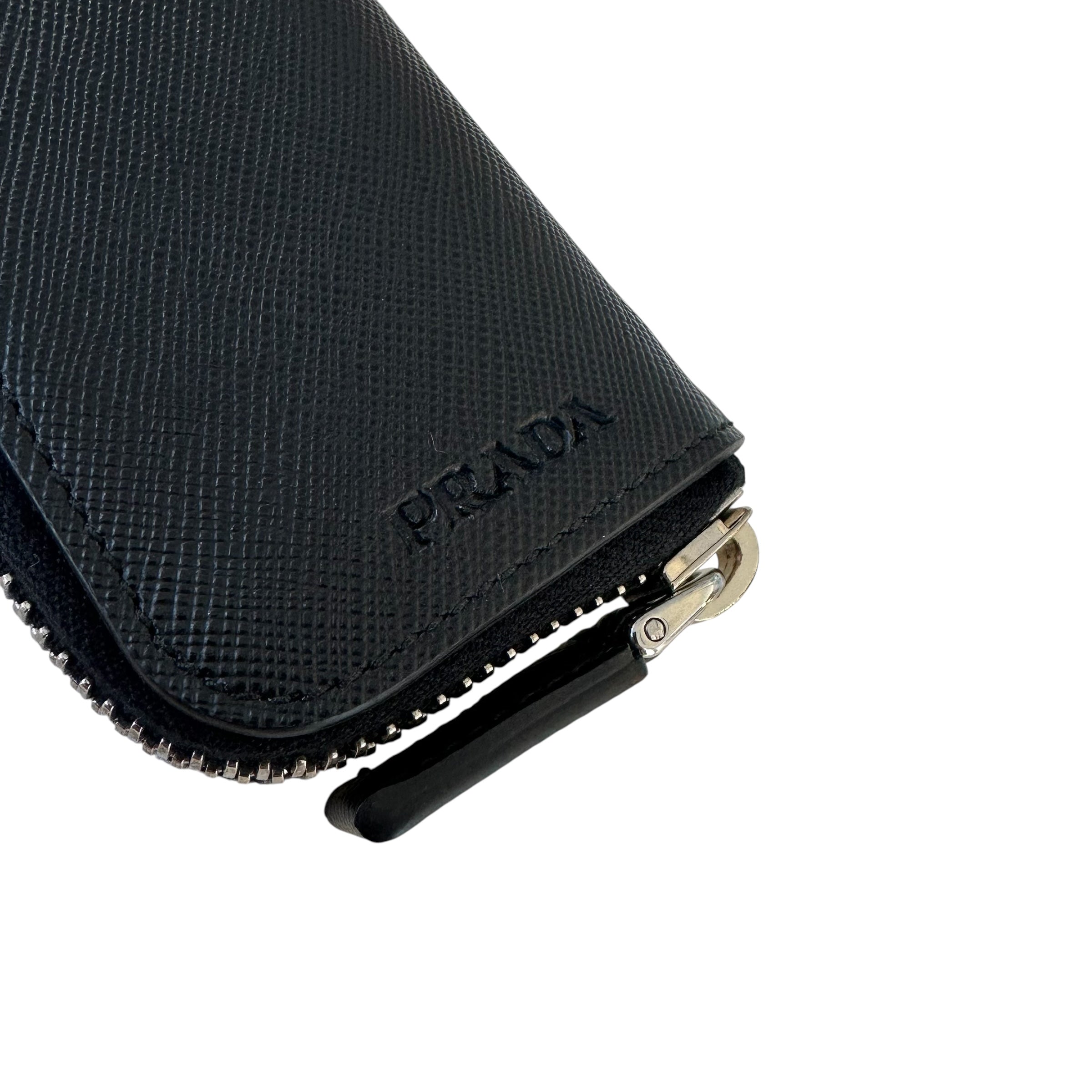 Prada portachiavi in pelle Saffiano