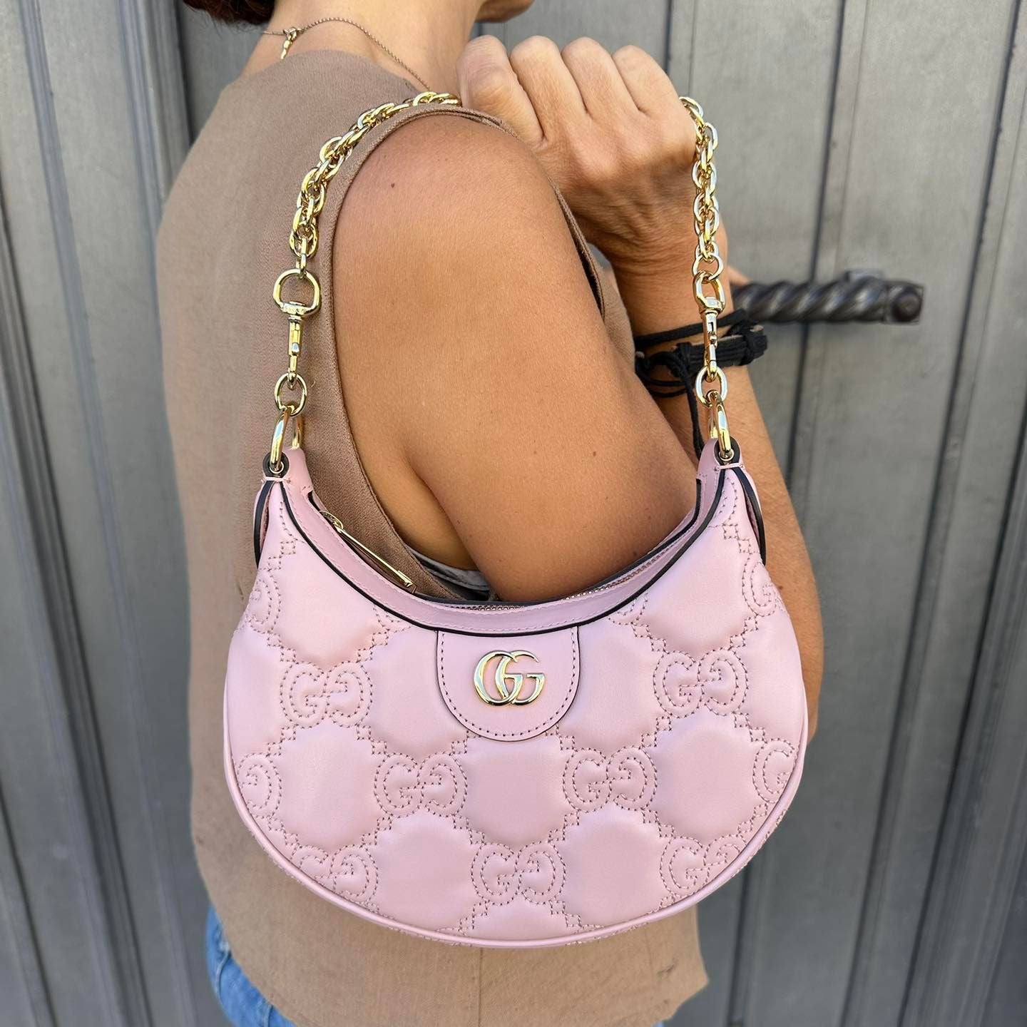 Gucci mini borsa GG in pelle matelassé