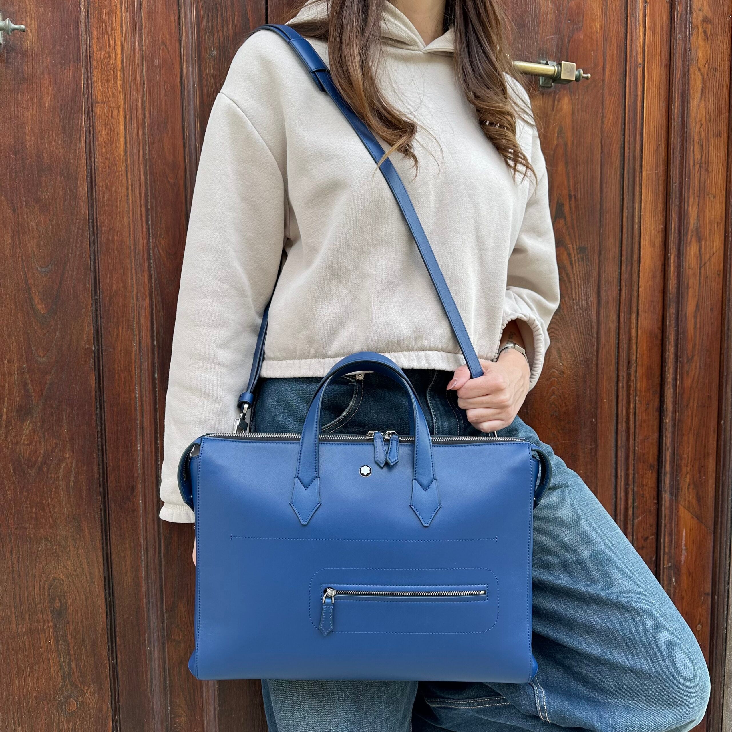 Montblanc borsa portadocumenti sottile soft