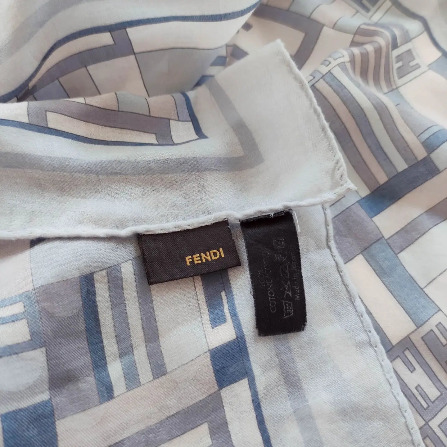 Foulard piccolo Fendi in cotone