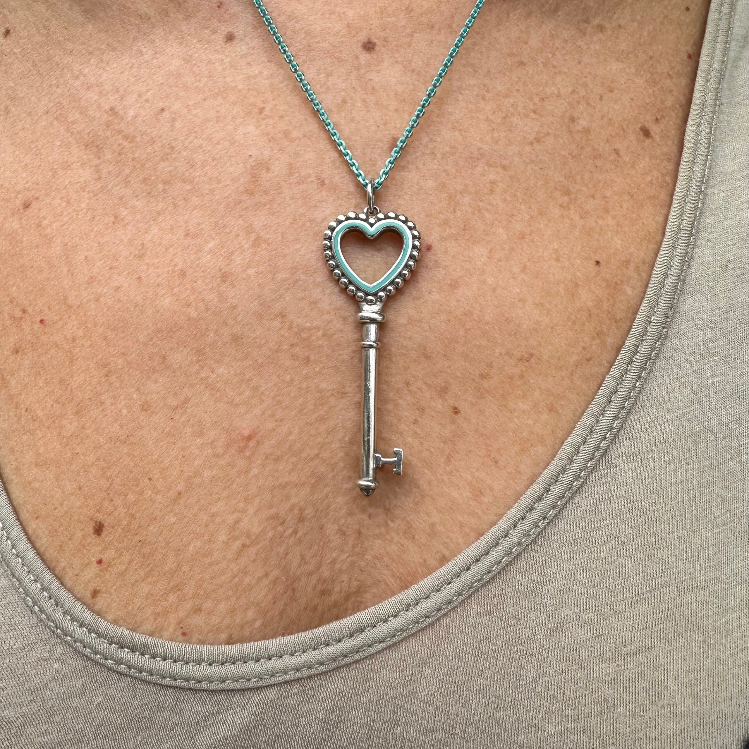 Tiffany & Co ciondolo chiave in argento