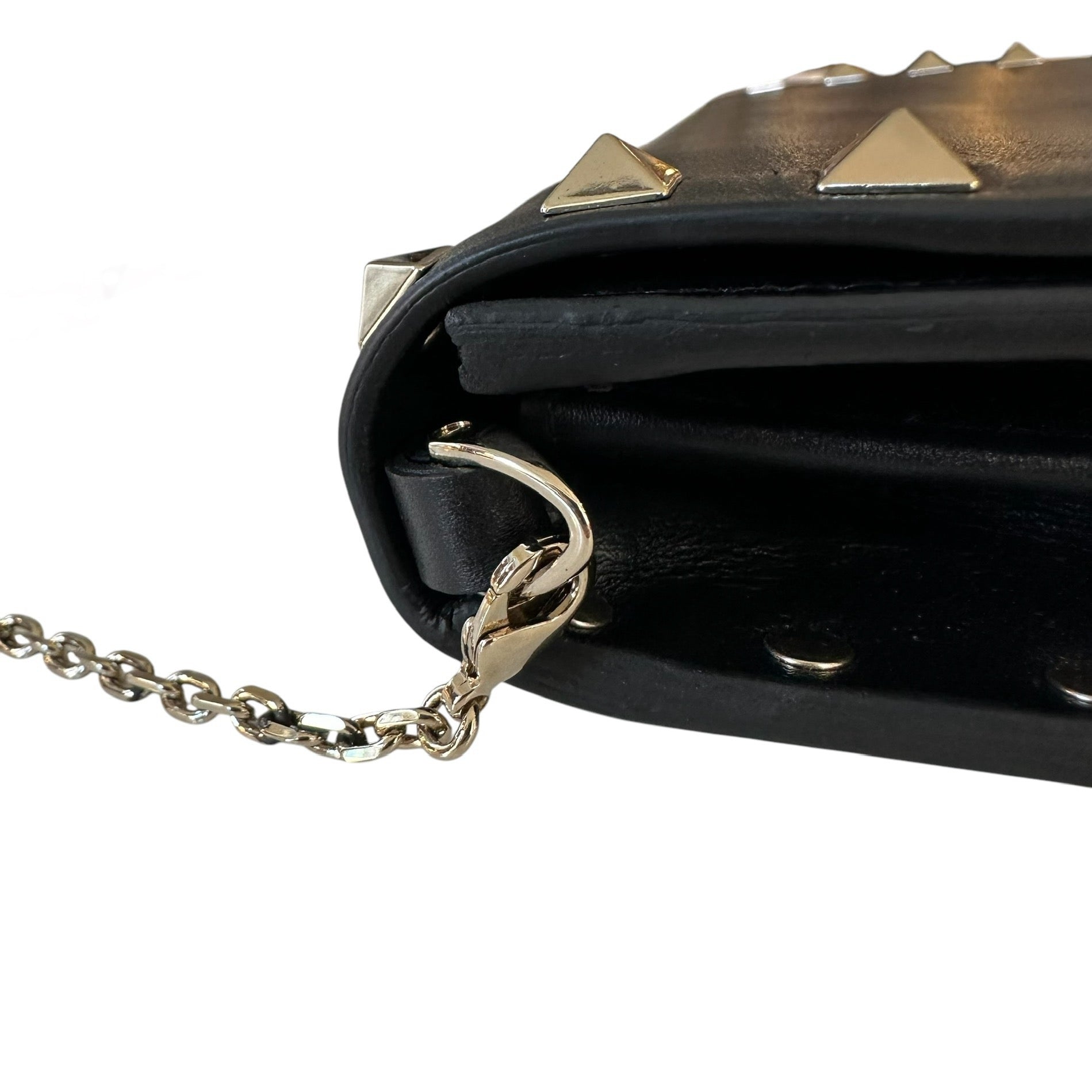Valentino portafoglio con catena Rockstud