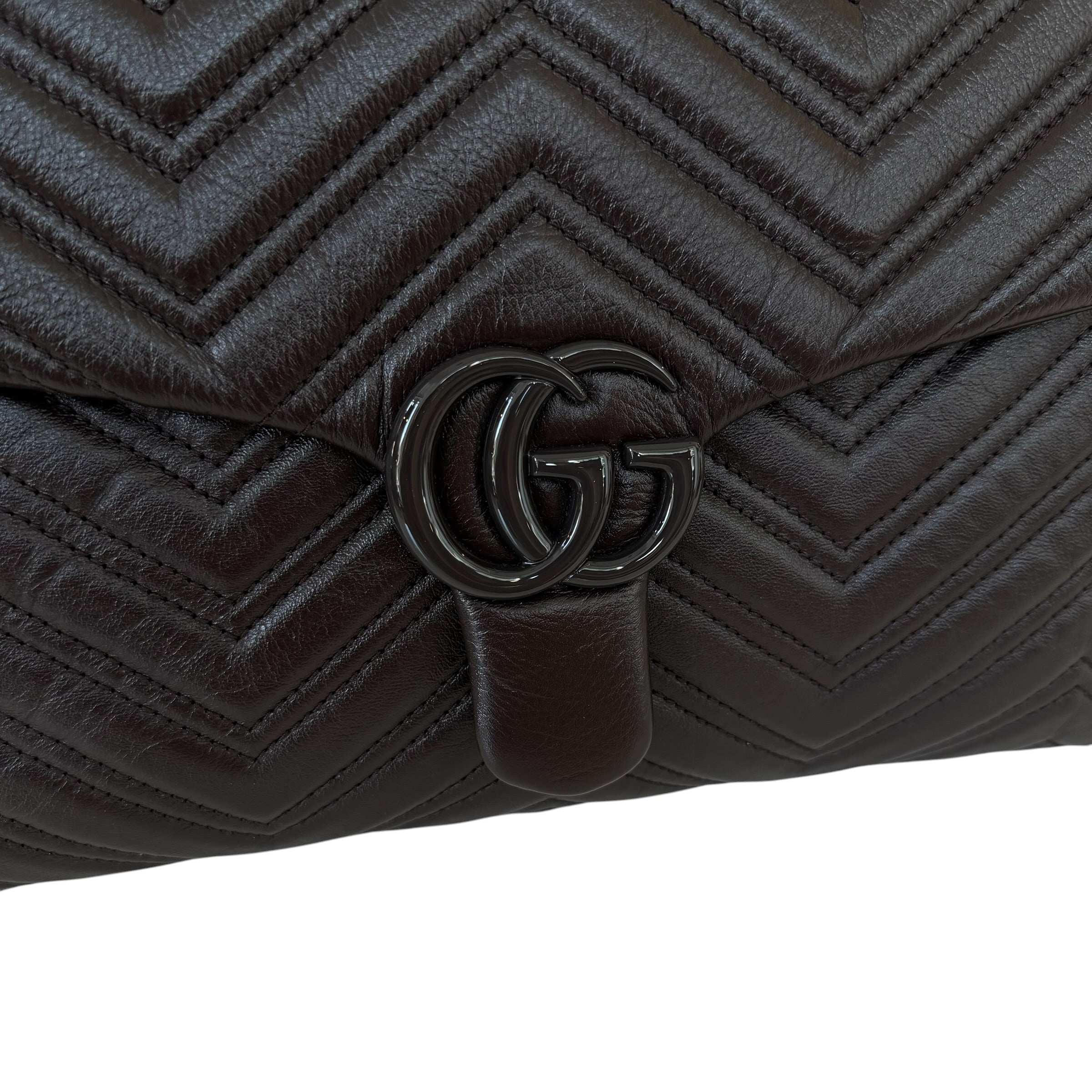 Gucci borsa a spalla GG Marmont misura grande