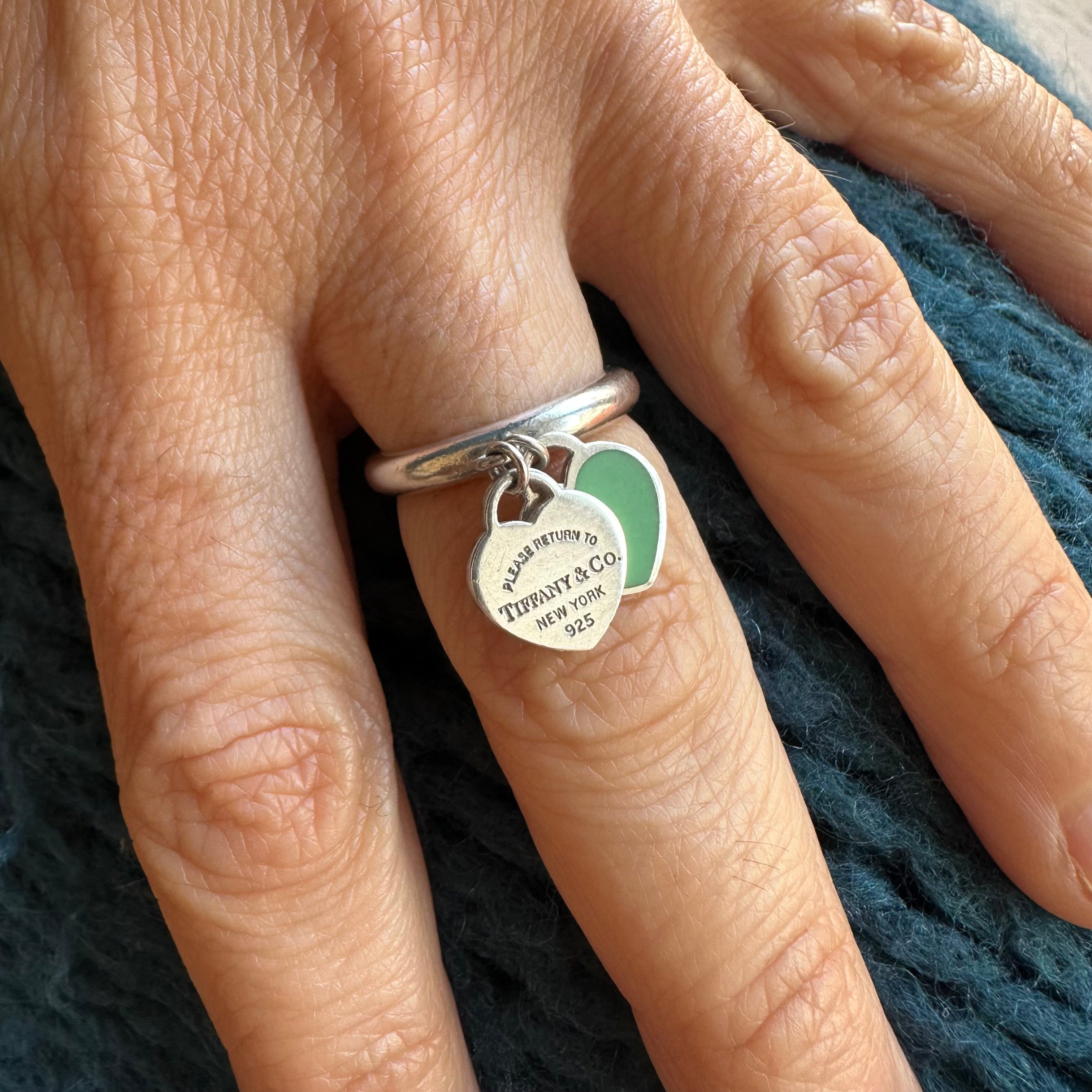 Tiffany & Co Anello Double Heart tag