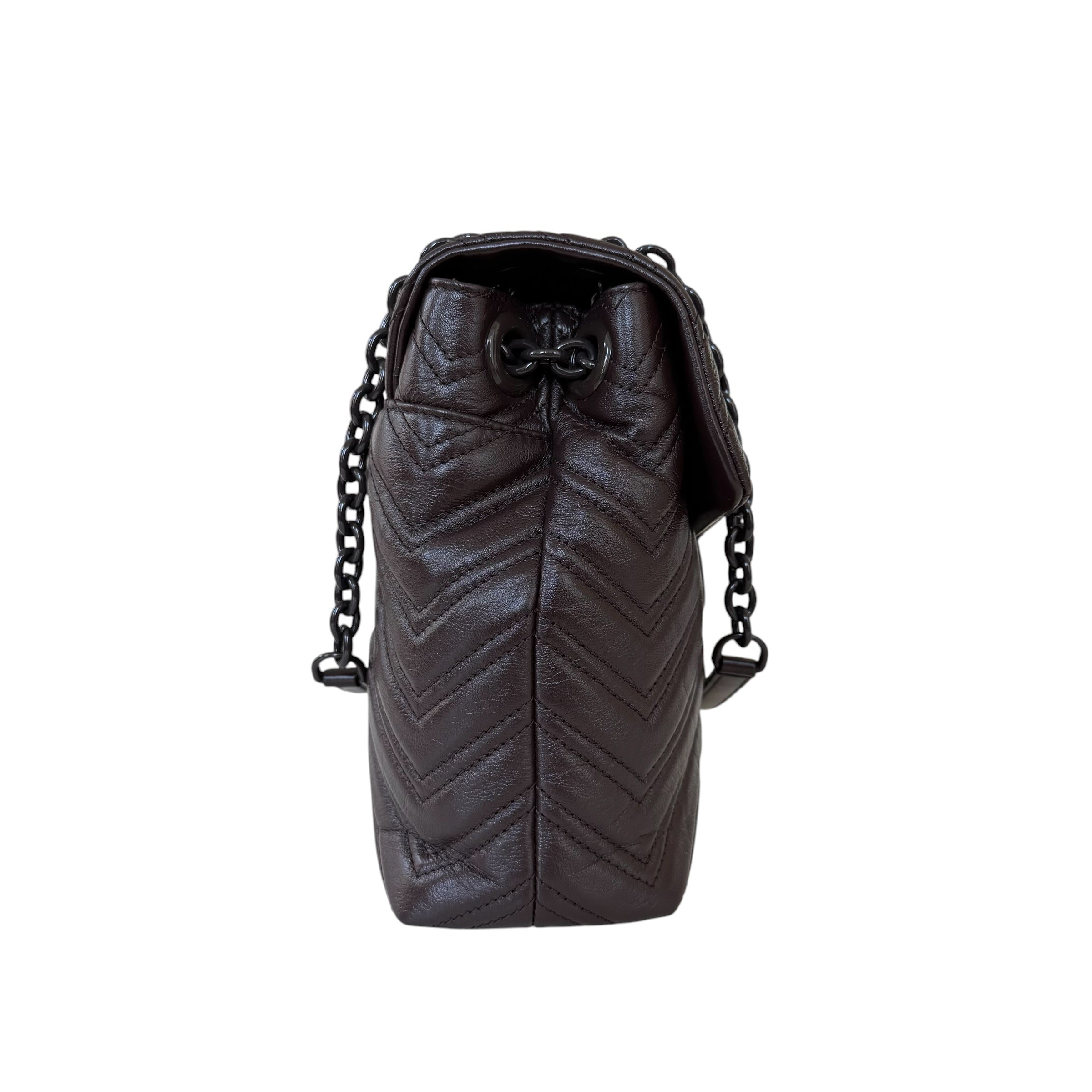 Gucci borsa a spalla GG Marmont misura grande