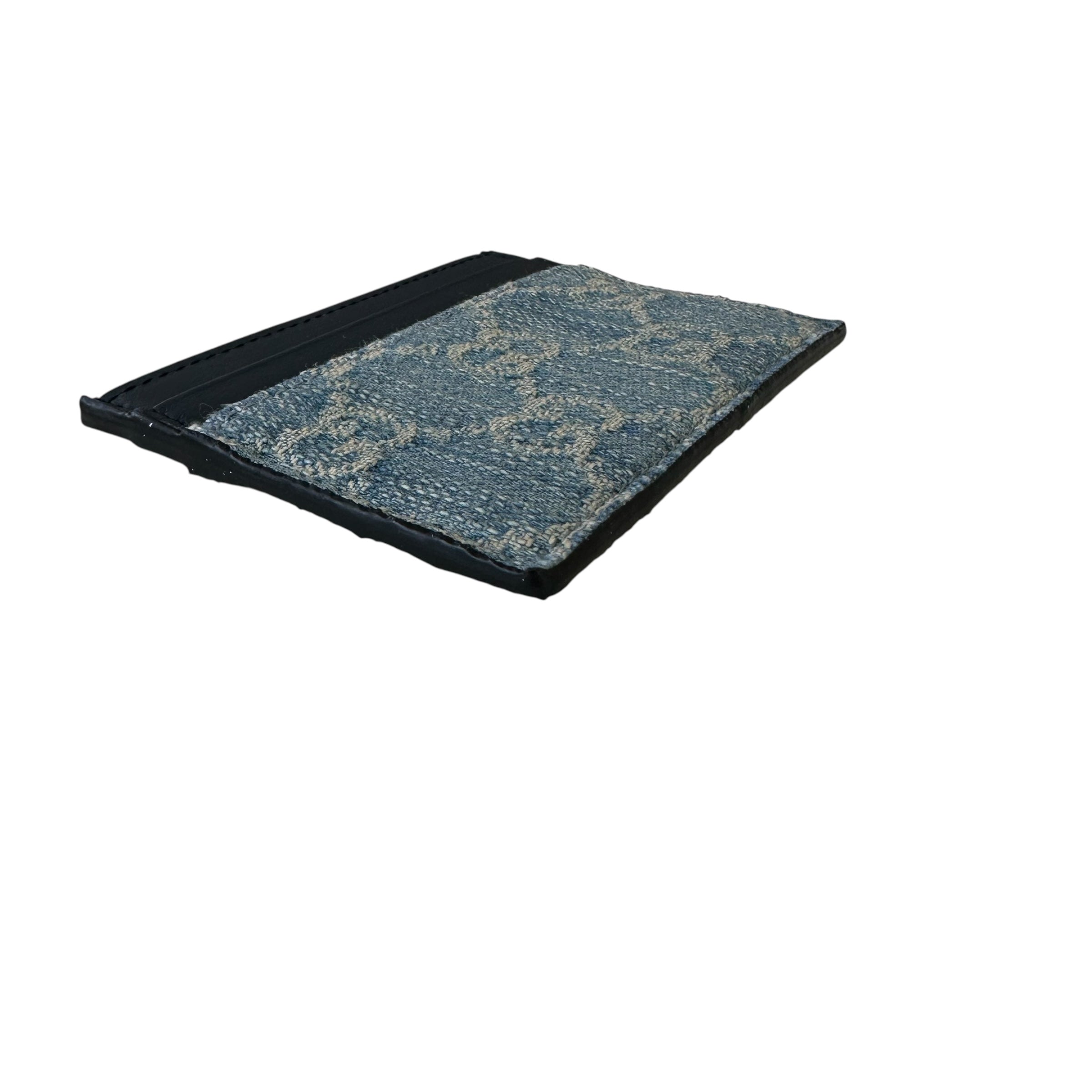 Gucci porta carte in tela denim GG