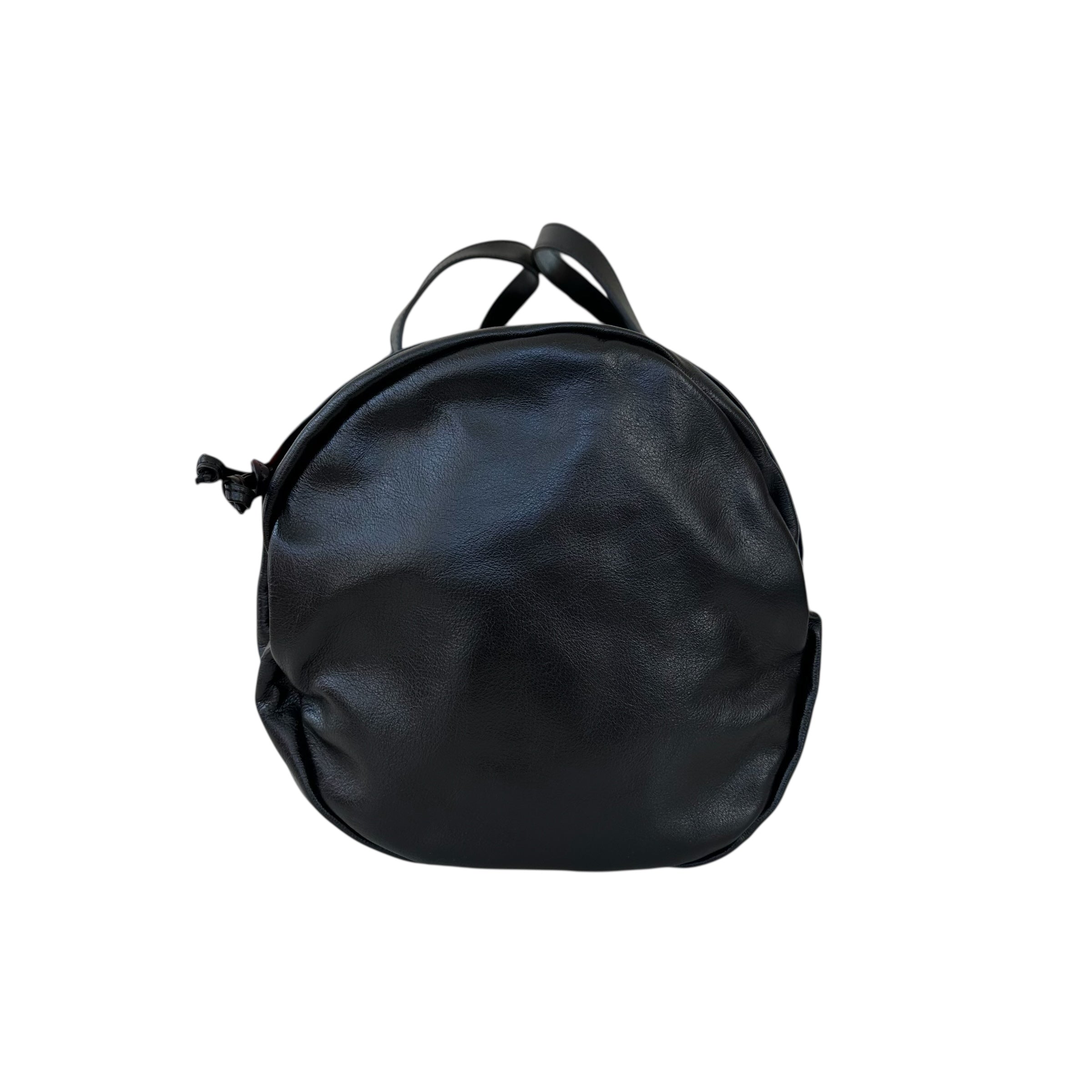 Gucci borsa da viaggio in pelle con doppia G