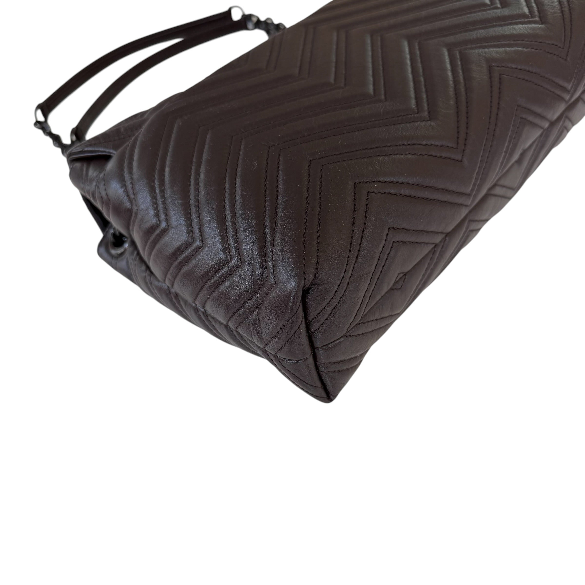 Gucci borsa a spalla GG Marmont misura grande