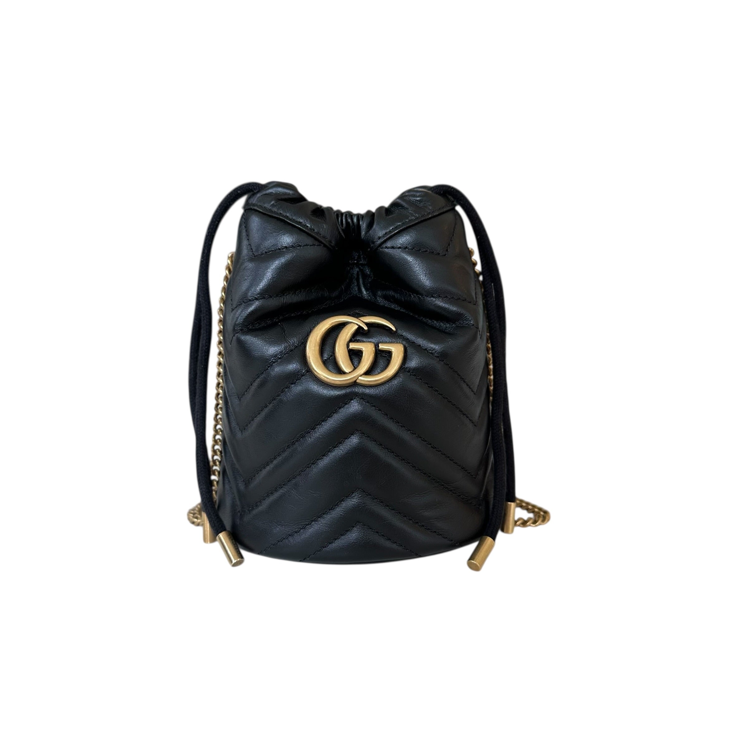 Gucci mini borsa a secchiello GG Marmont