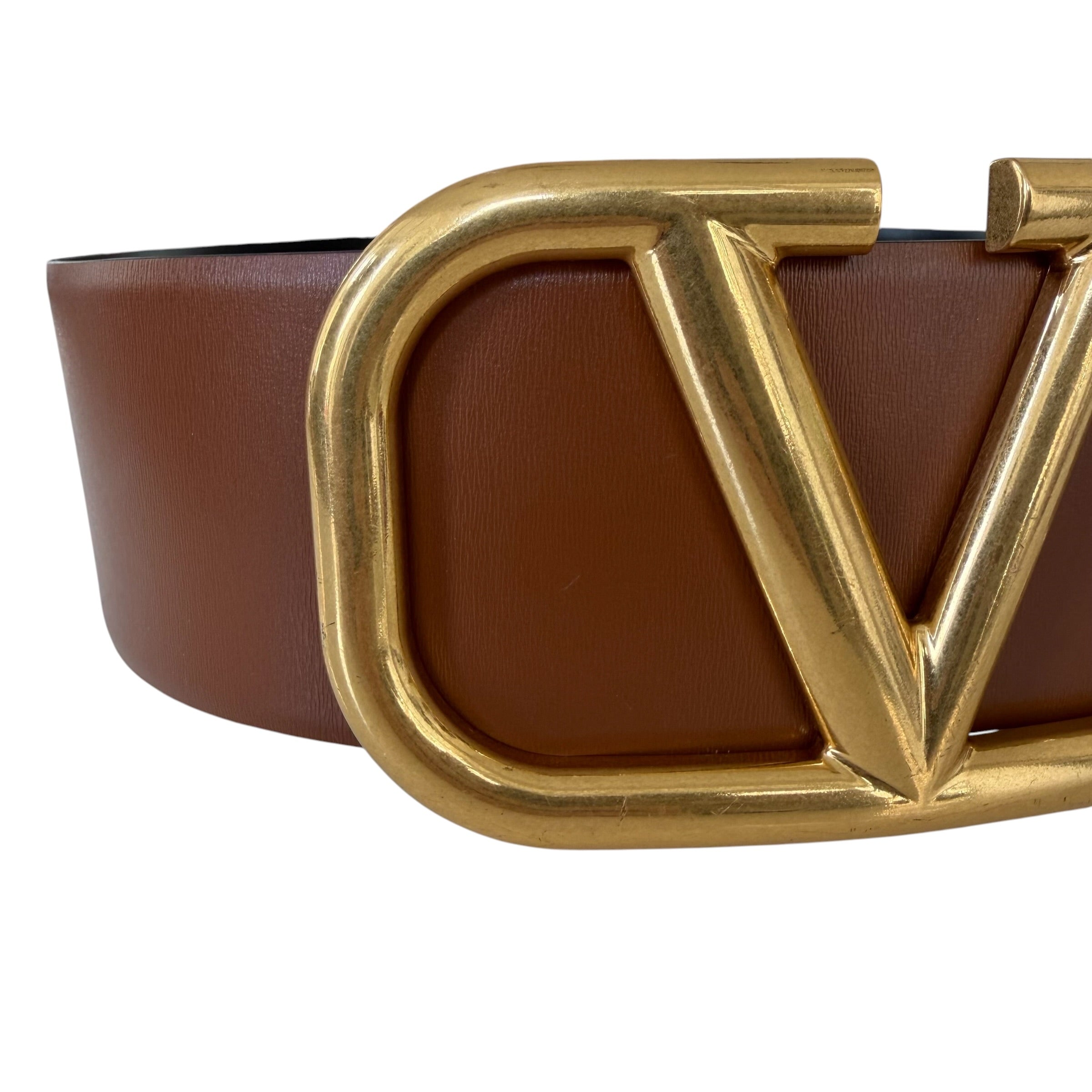 Valentino Garavani cintura reversibile Vlogo 70 mm