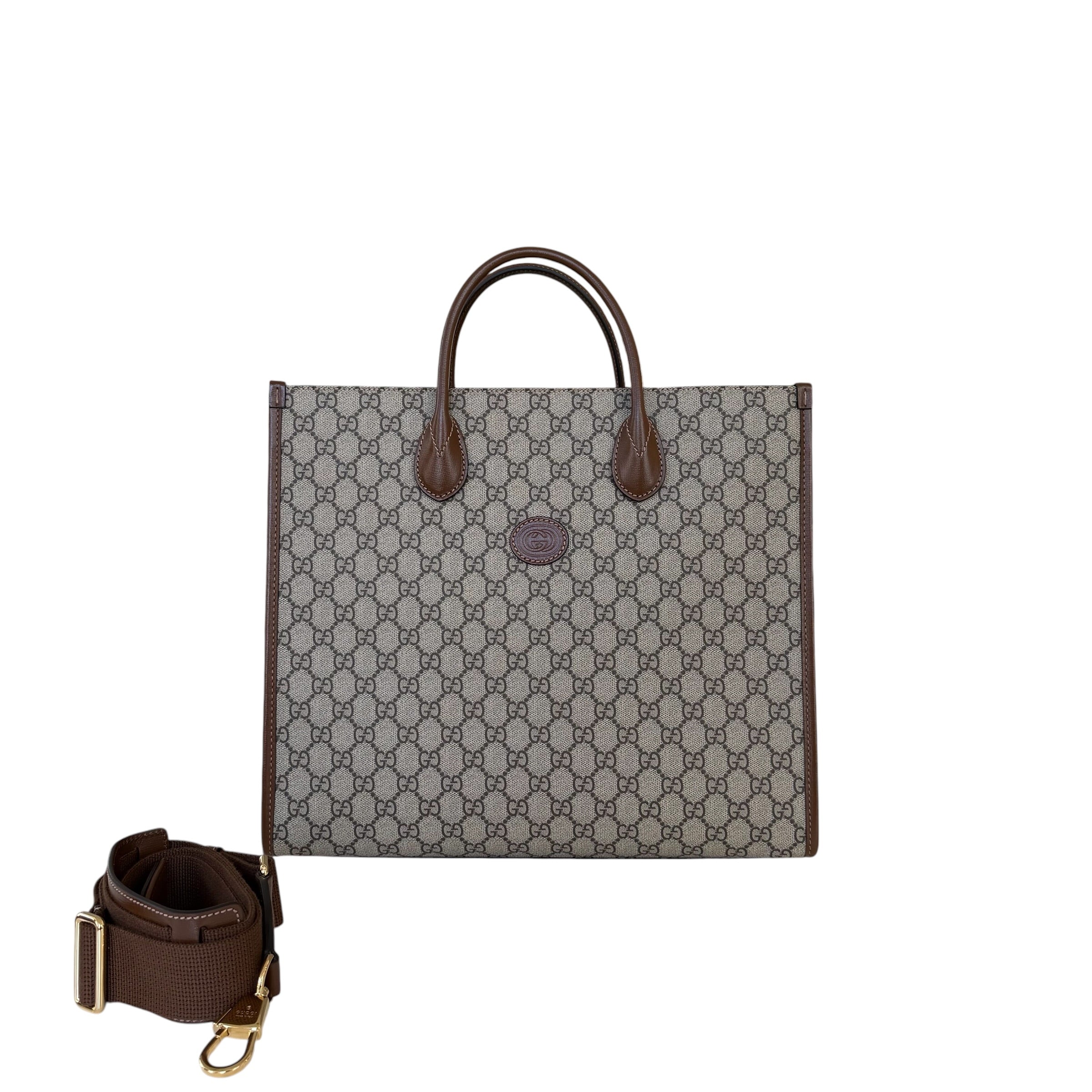 Gucci borsa shopping Interlocking grande