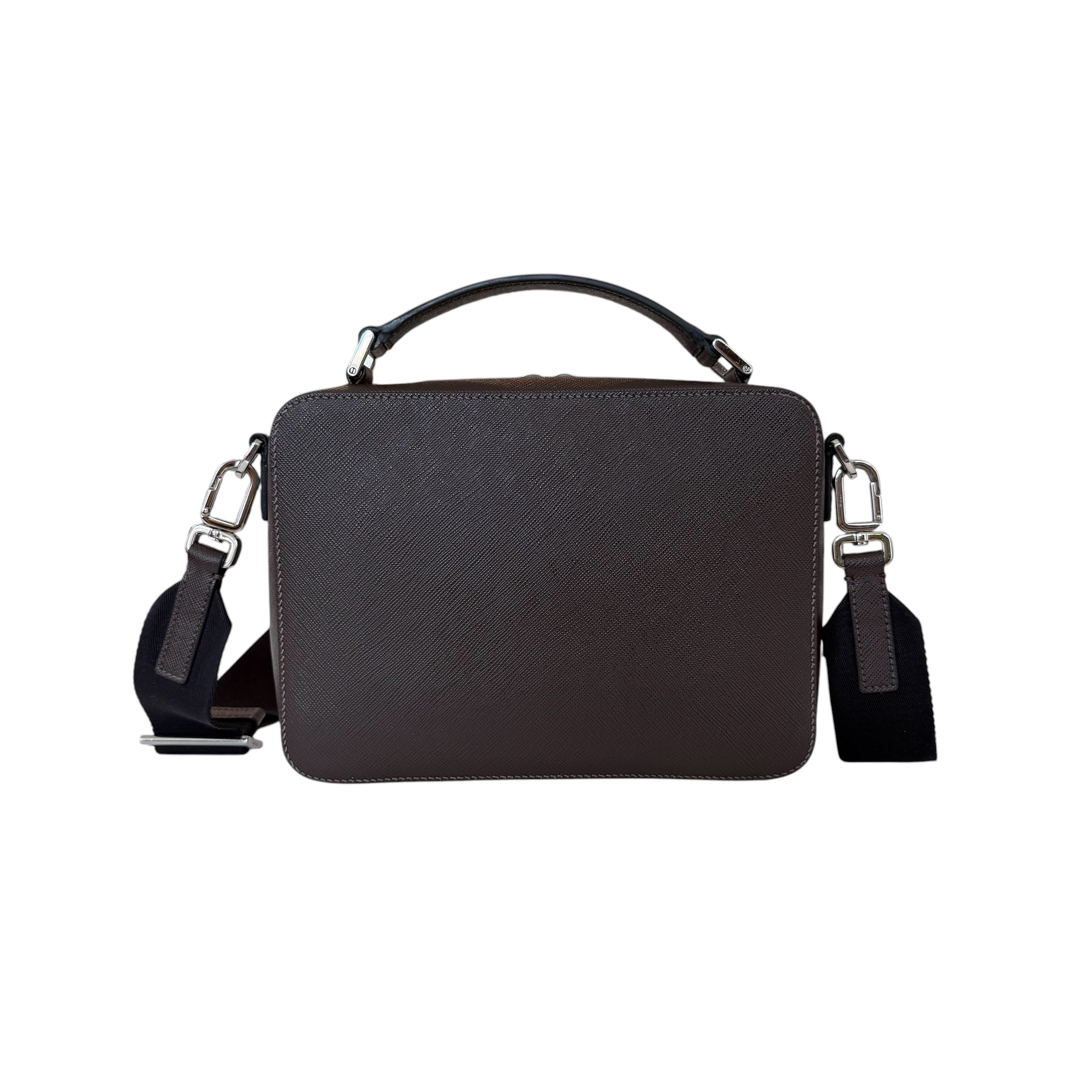 Prada borsa Brique media in pelle Saffiano