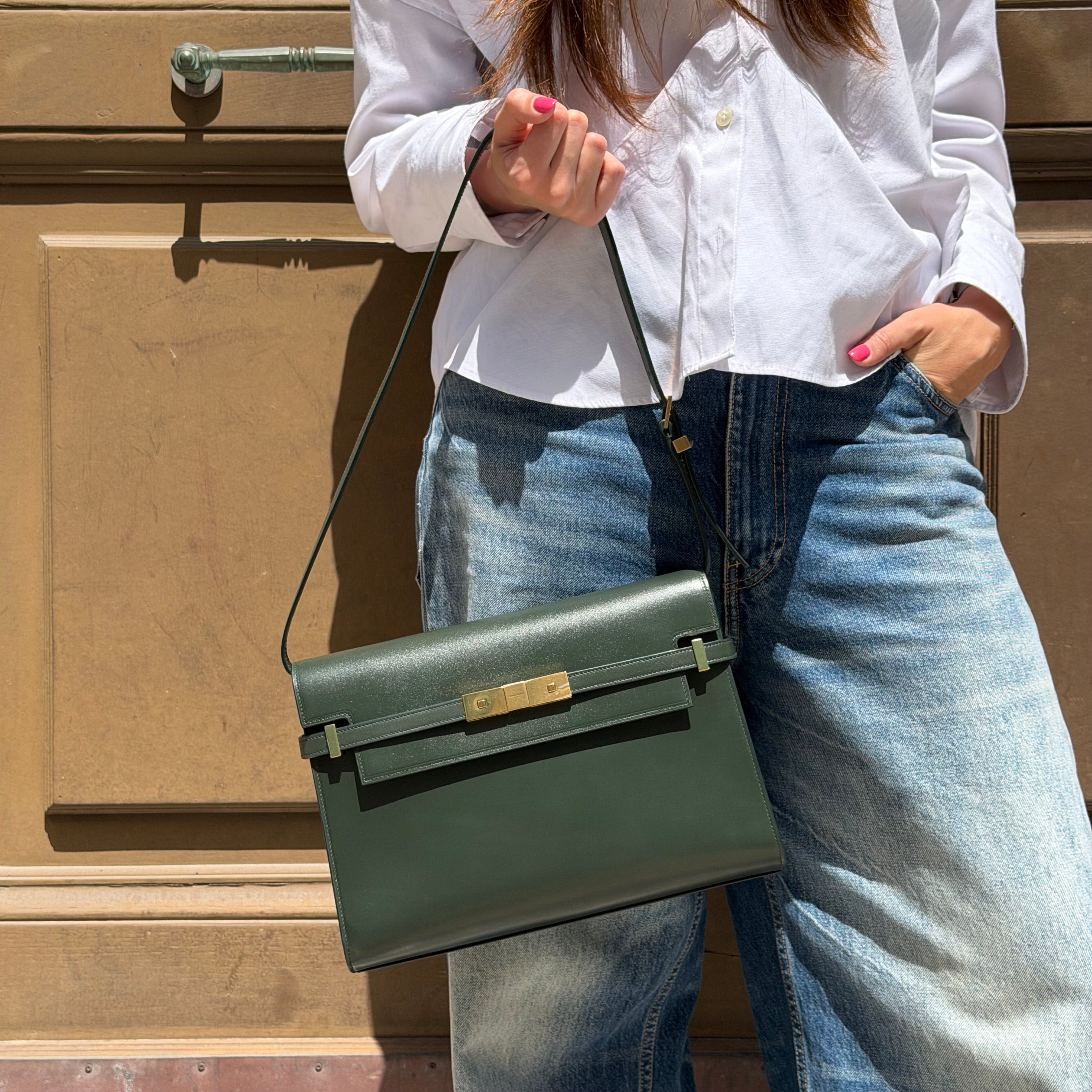 Saint Laurent borsa Manhattan media