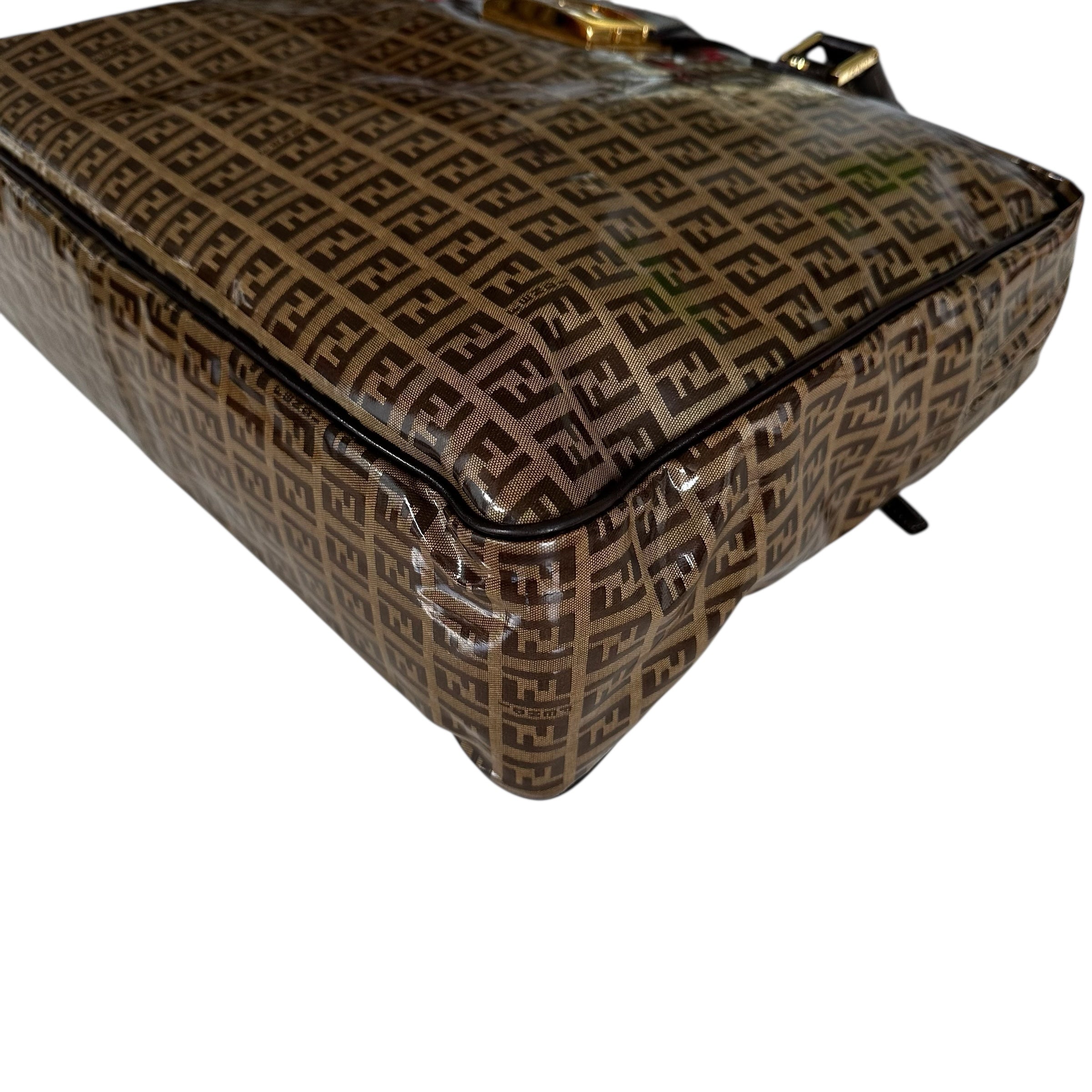 Fendi valigetta in tela Zucchino