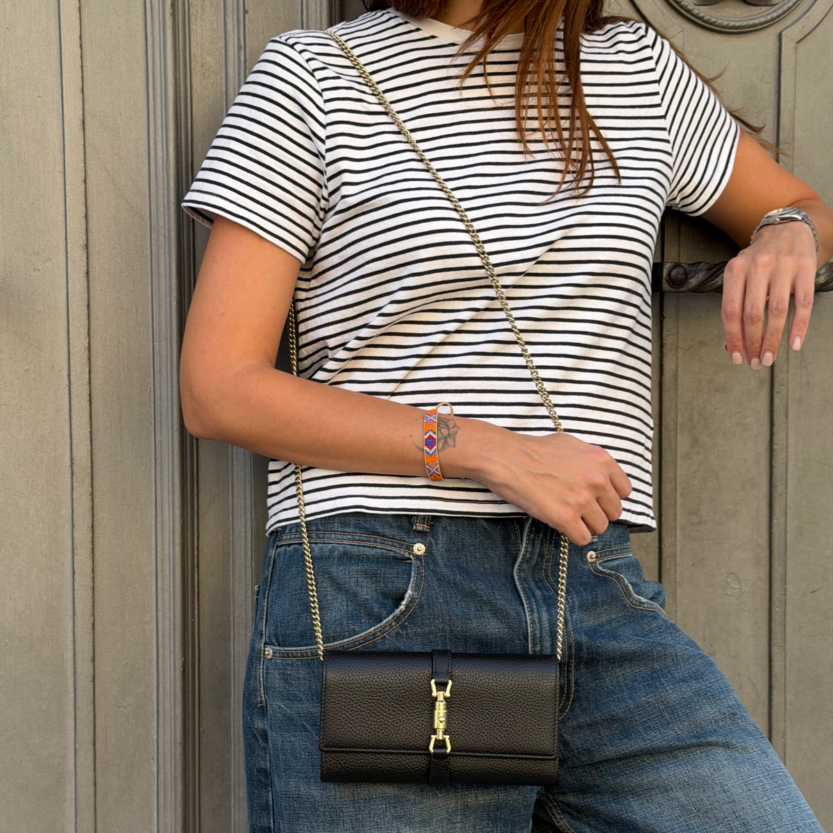 Gucci portafoglio con carte Jackie