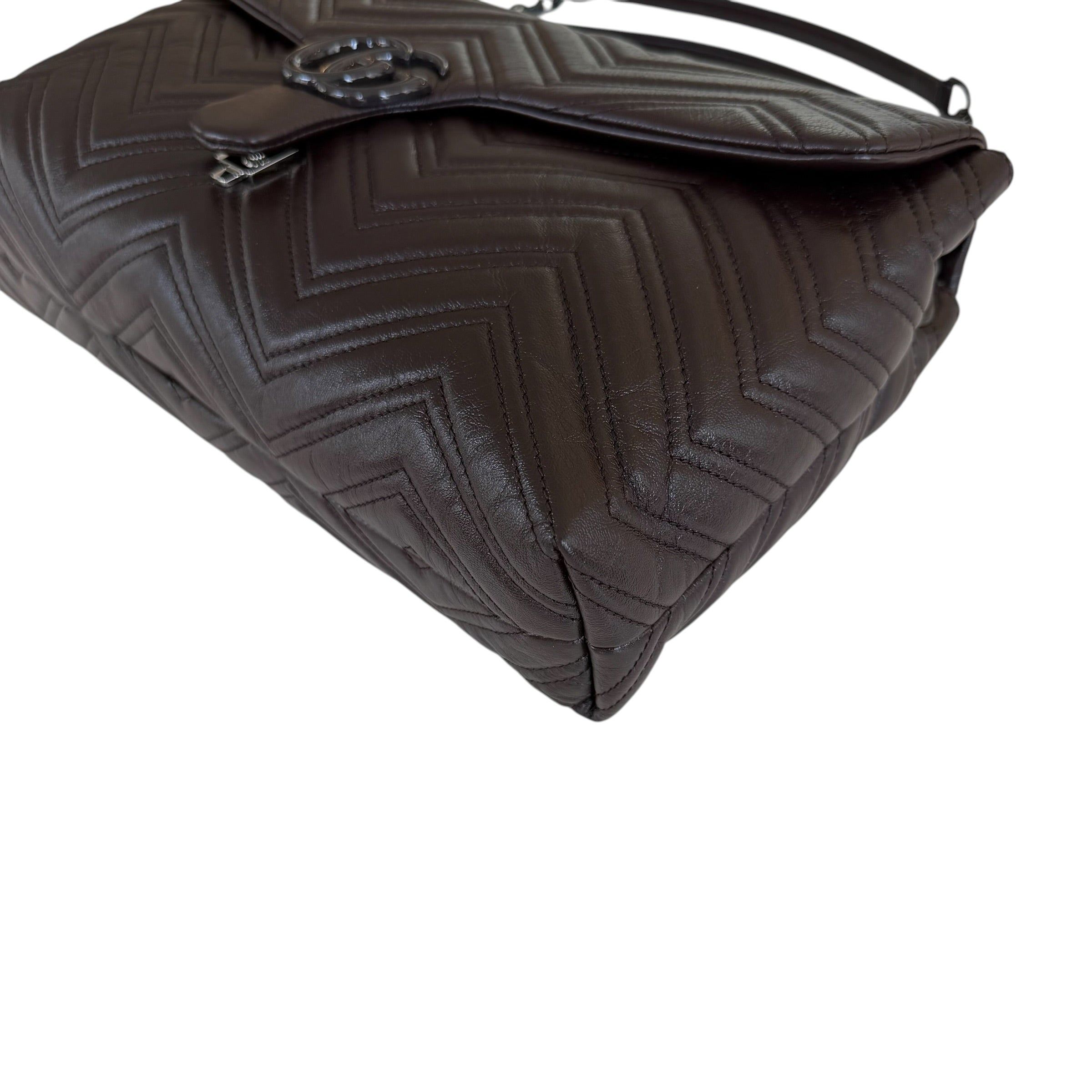 Gucci borsa a spalla GG Marmont misura grande