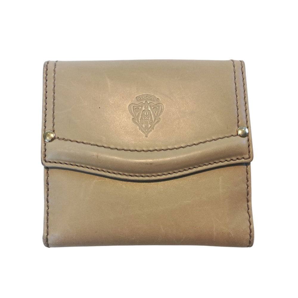 Portafoglio Gucci beige in pelle