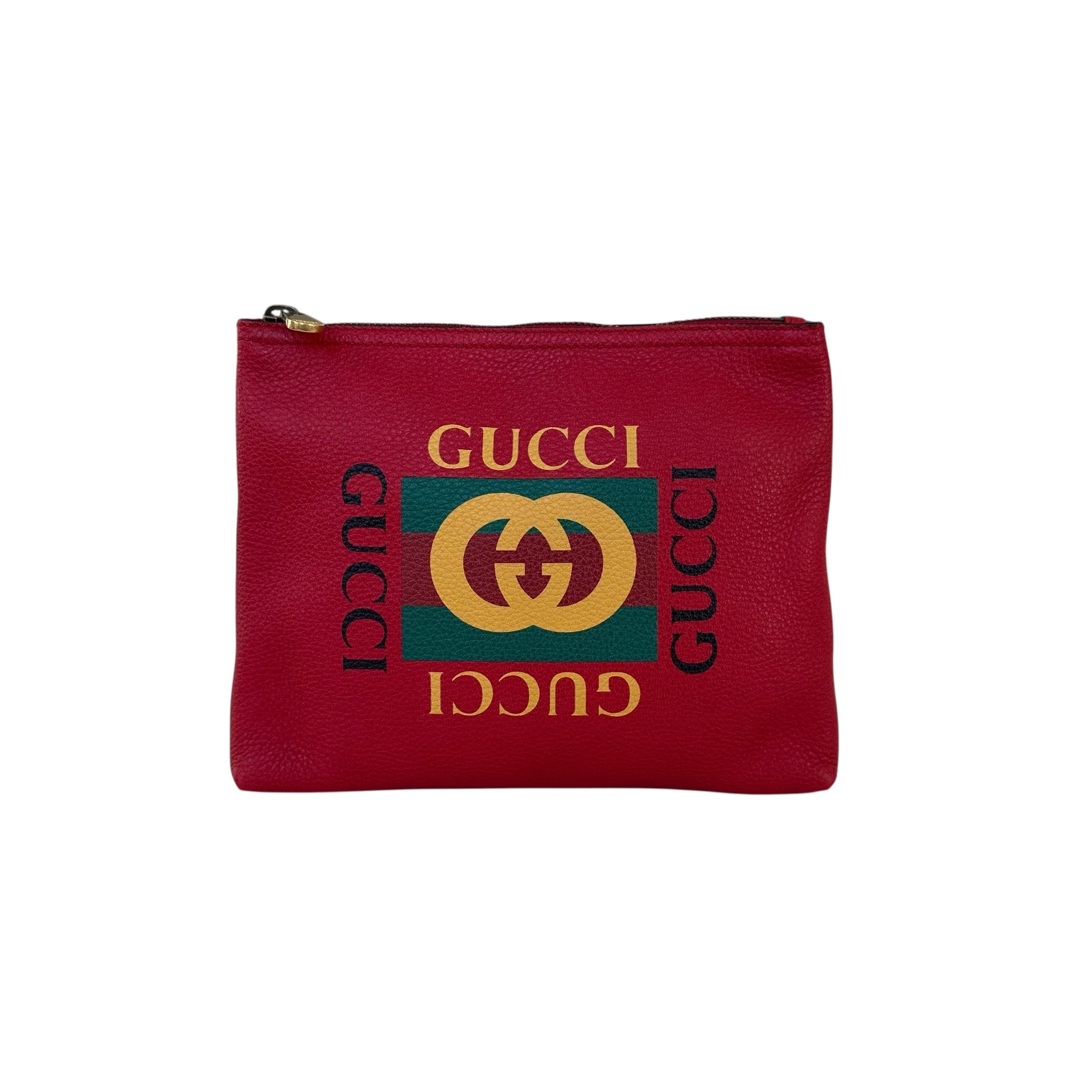 Gucci print pouch