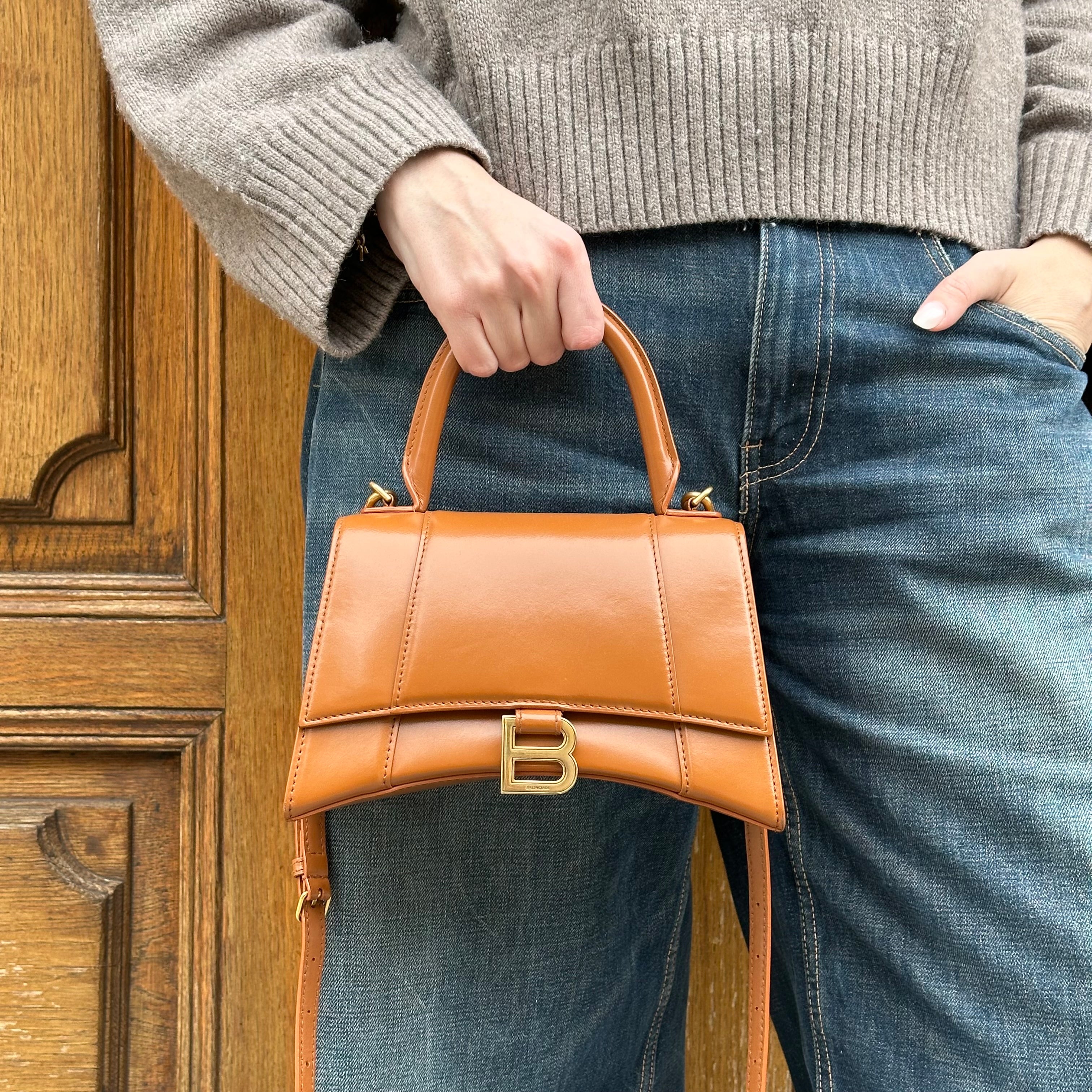 Balenciaga borsa Hourglass piccola