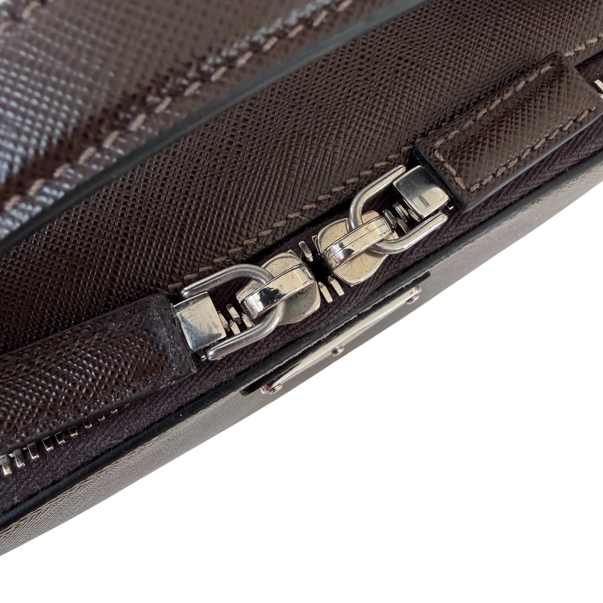Prada borsa Brique media in pelle Saffiano
