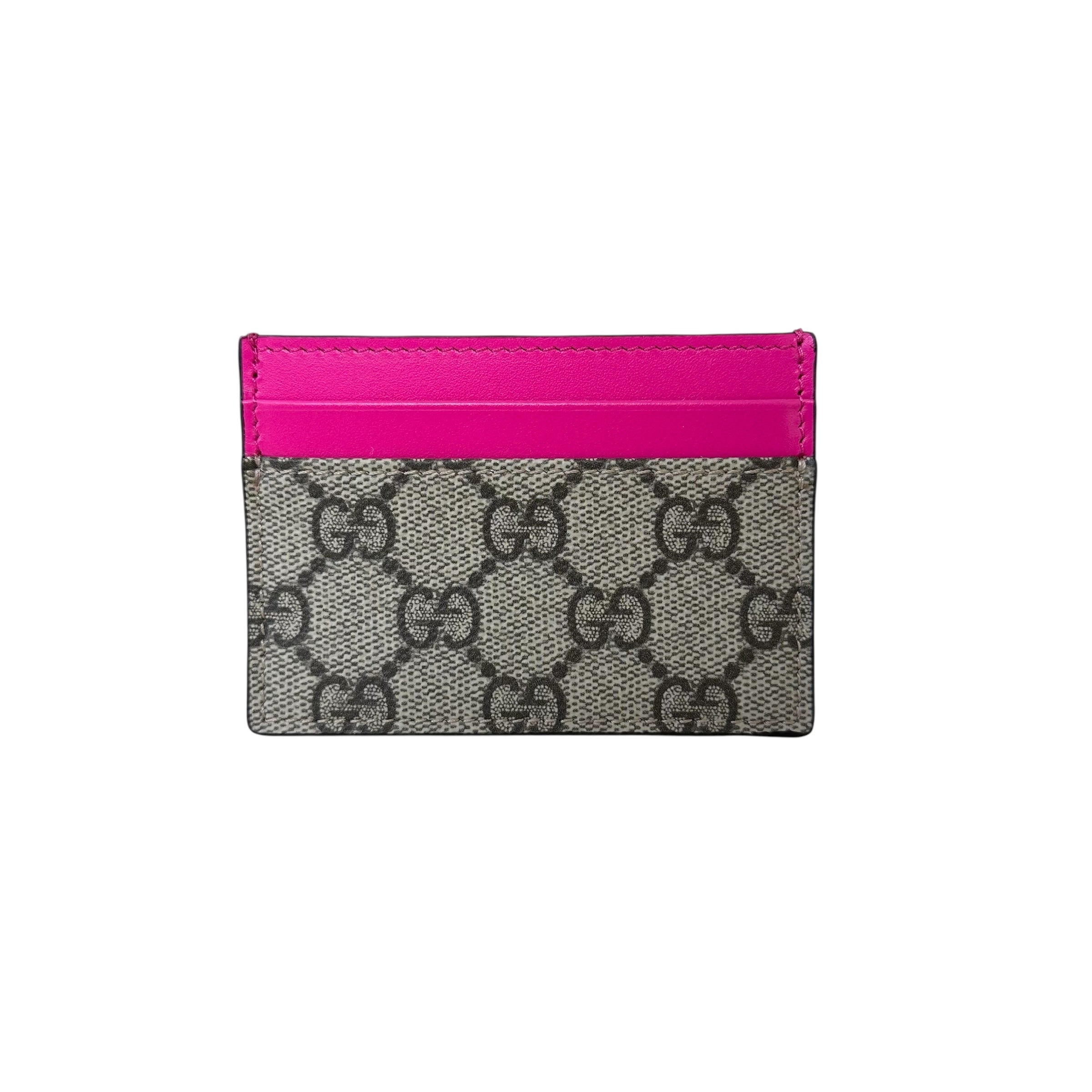 Gucci porta carte in tela GG Supreme