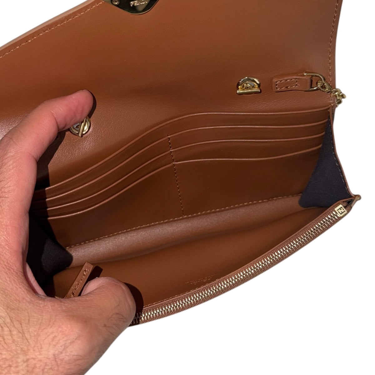 Fendi portafoglio con catena