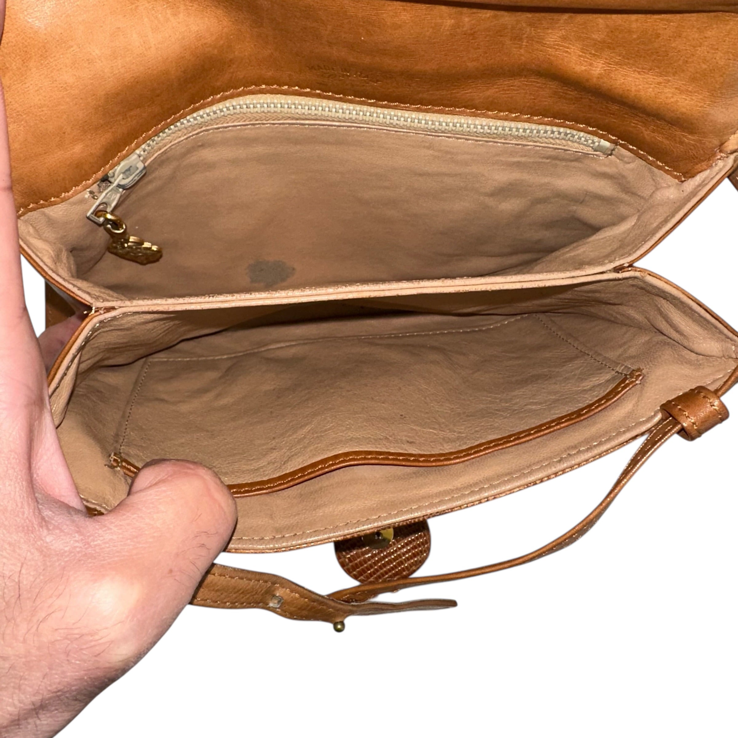 Gucci borsa a tracolla vintage in pelle di lucertola