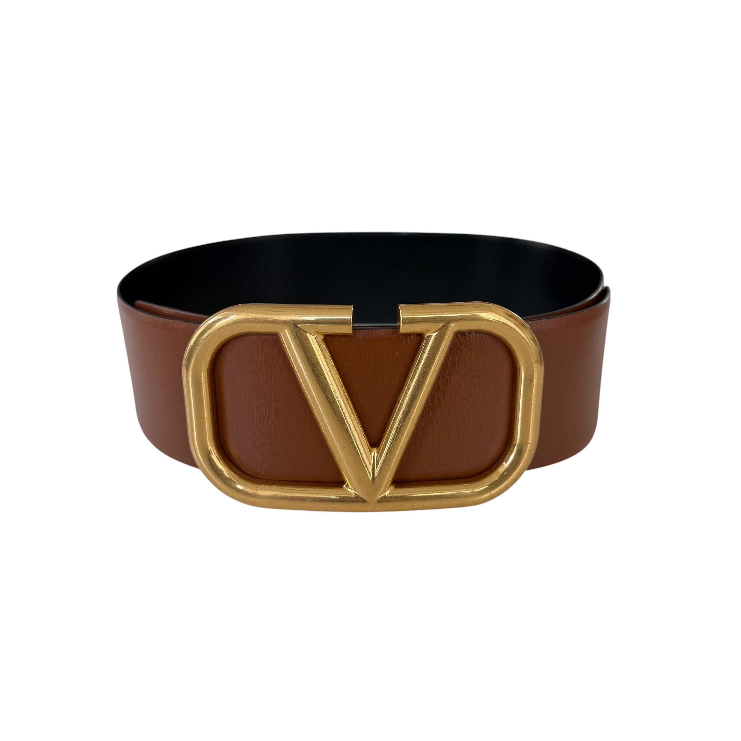 Valentino Garavani cintura reversibile Vlogo 70 mm