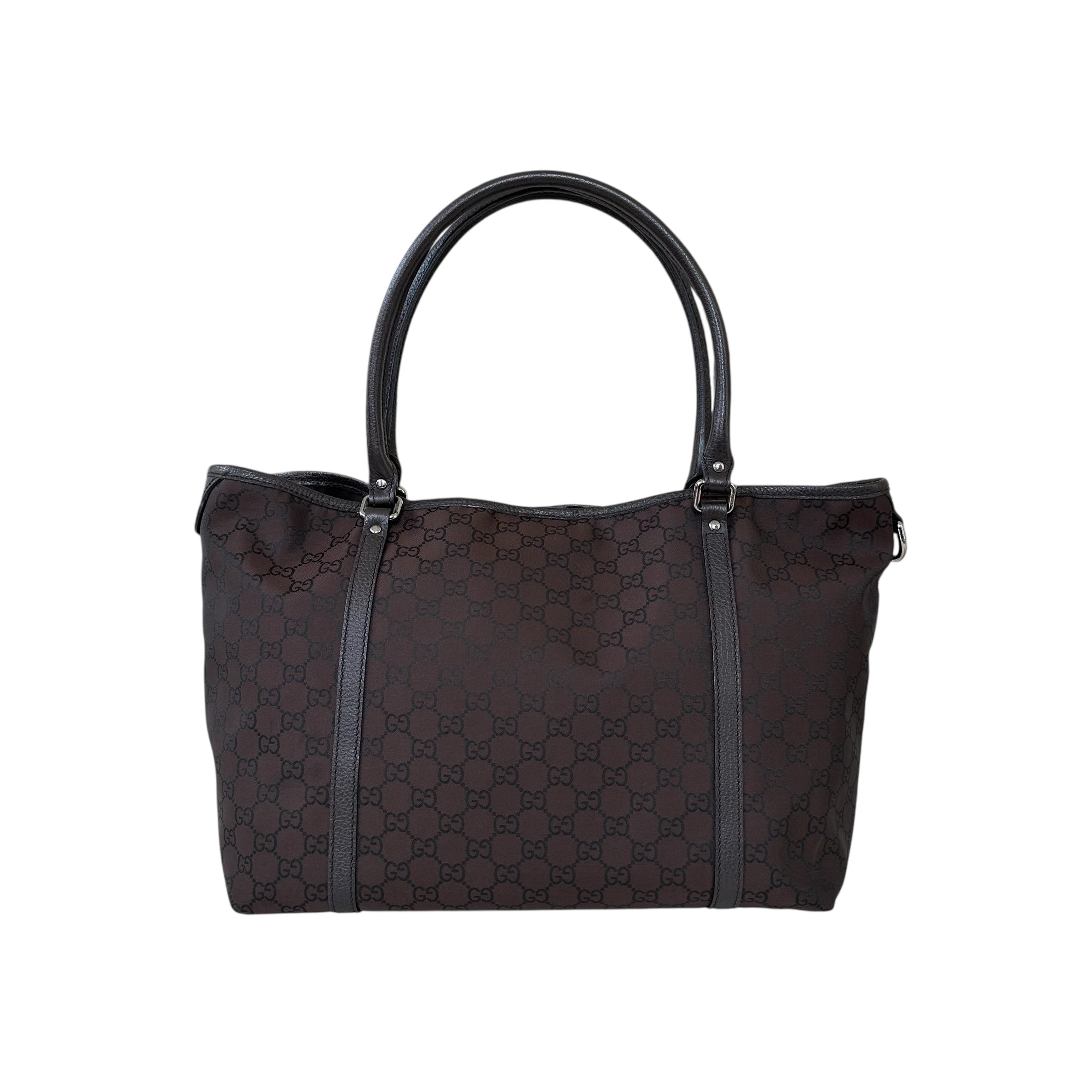 Gucci borsa shopping in nylon GG