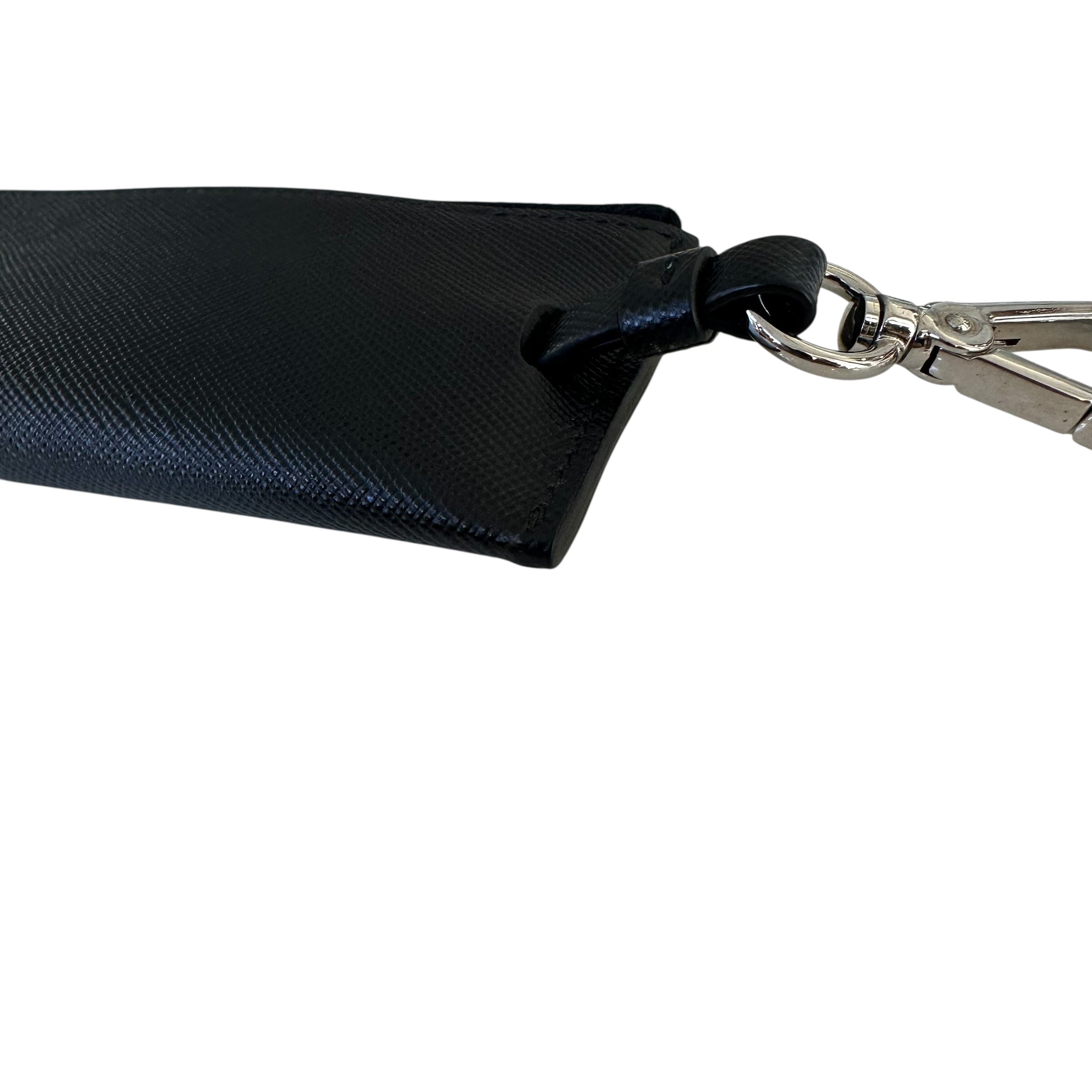 Prada portachiavi in pelle Saffiano
