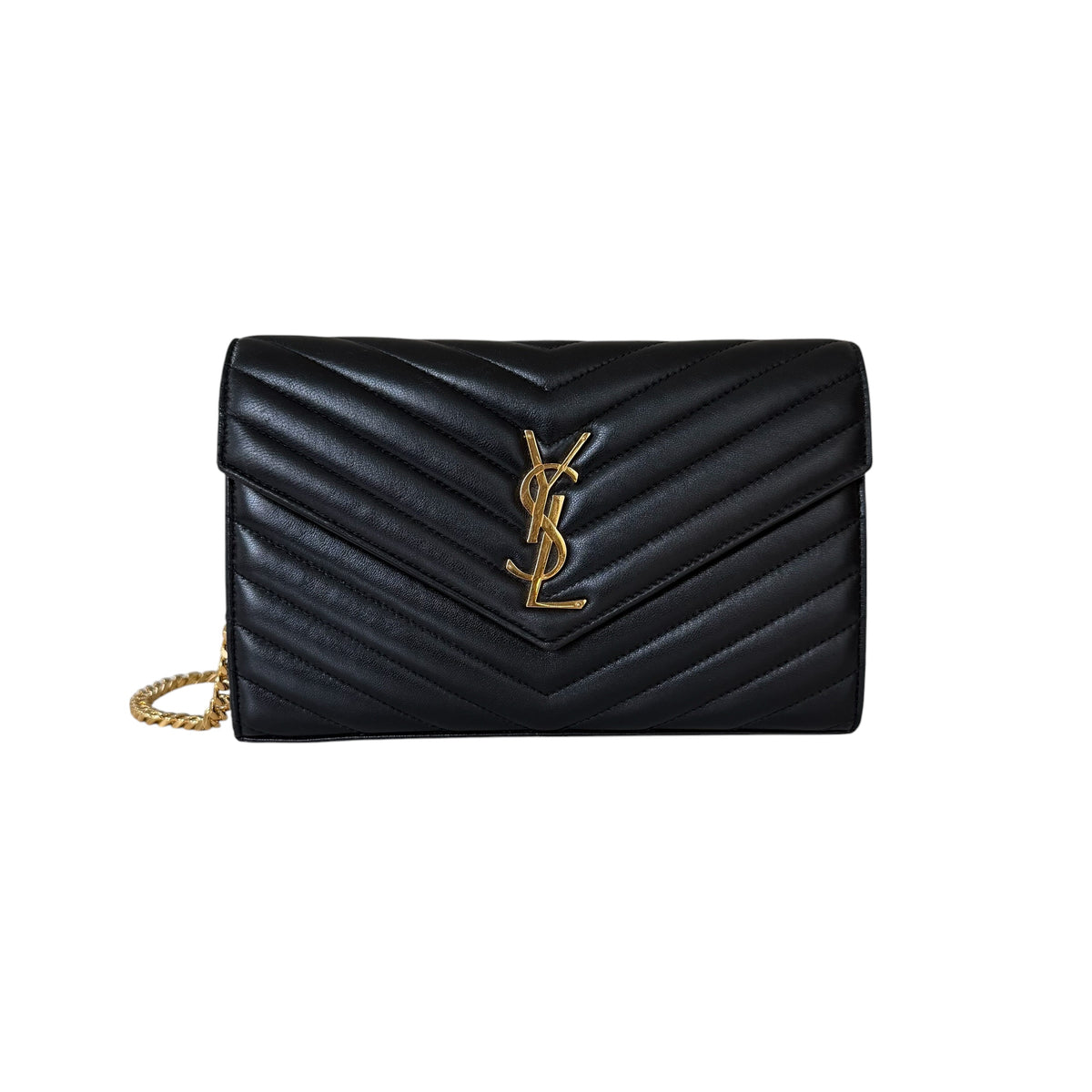 Saint Laurent pochette con catena Cassandre