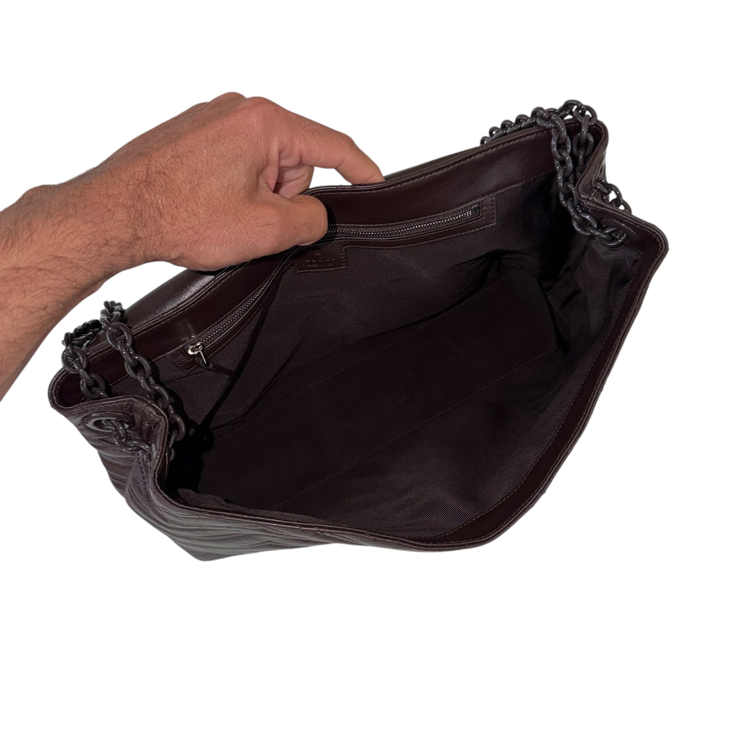 Gucci borsa a spalla GG Marmont misura grande
