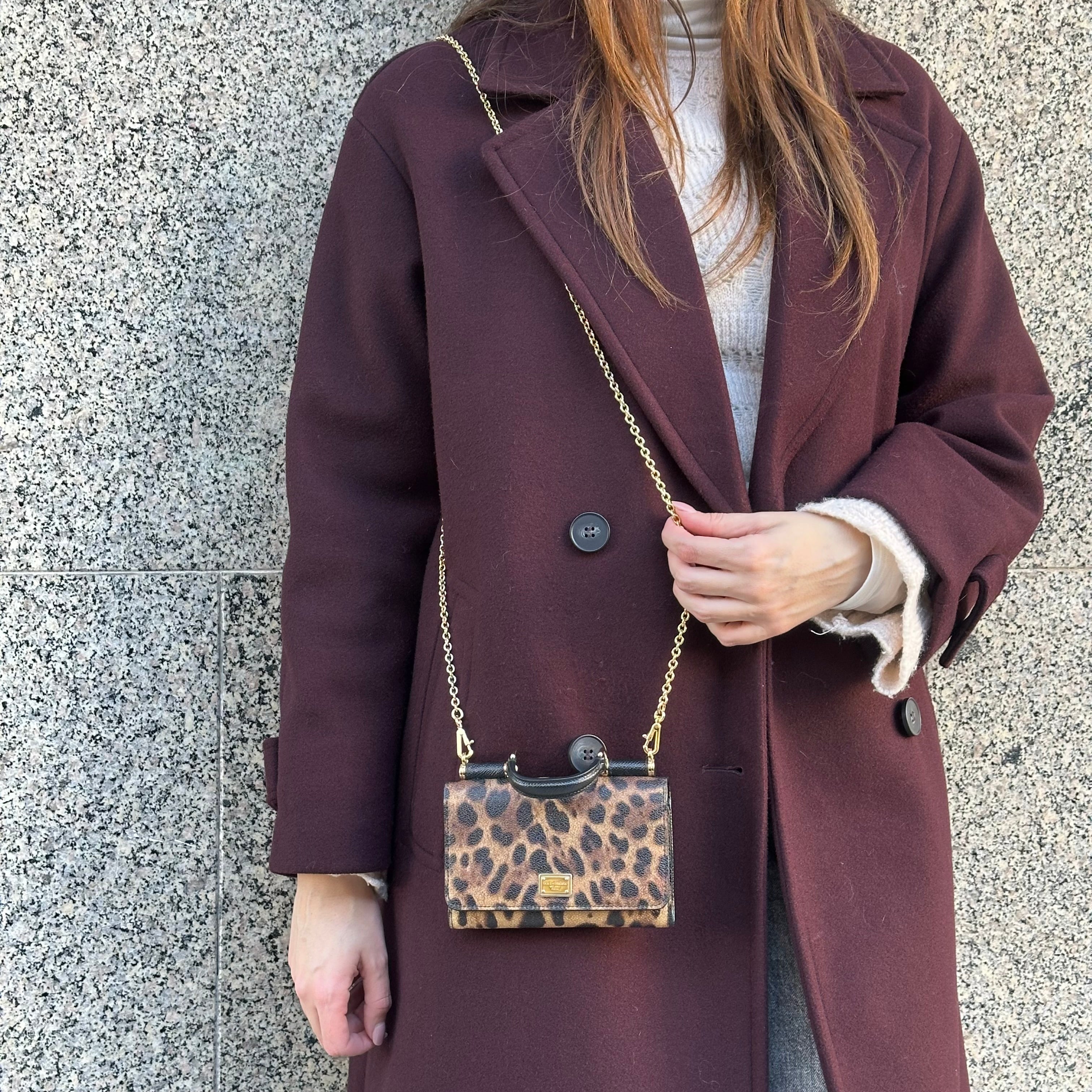 Dolce & Gabbana portafoglio con catena Sicily