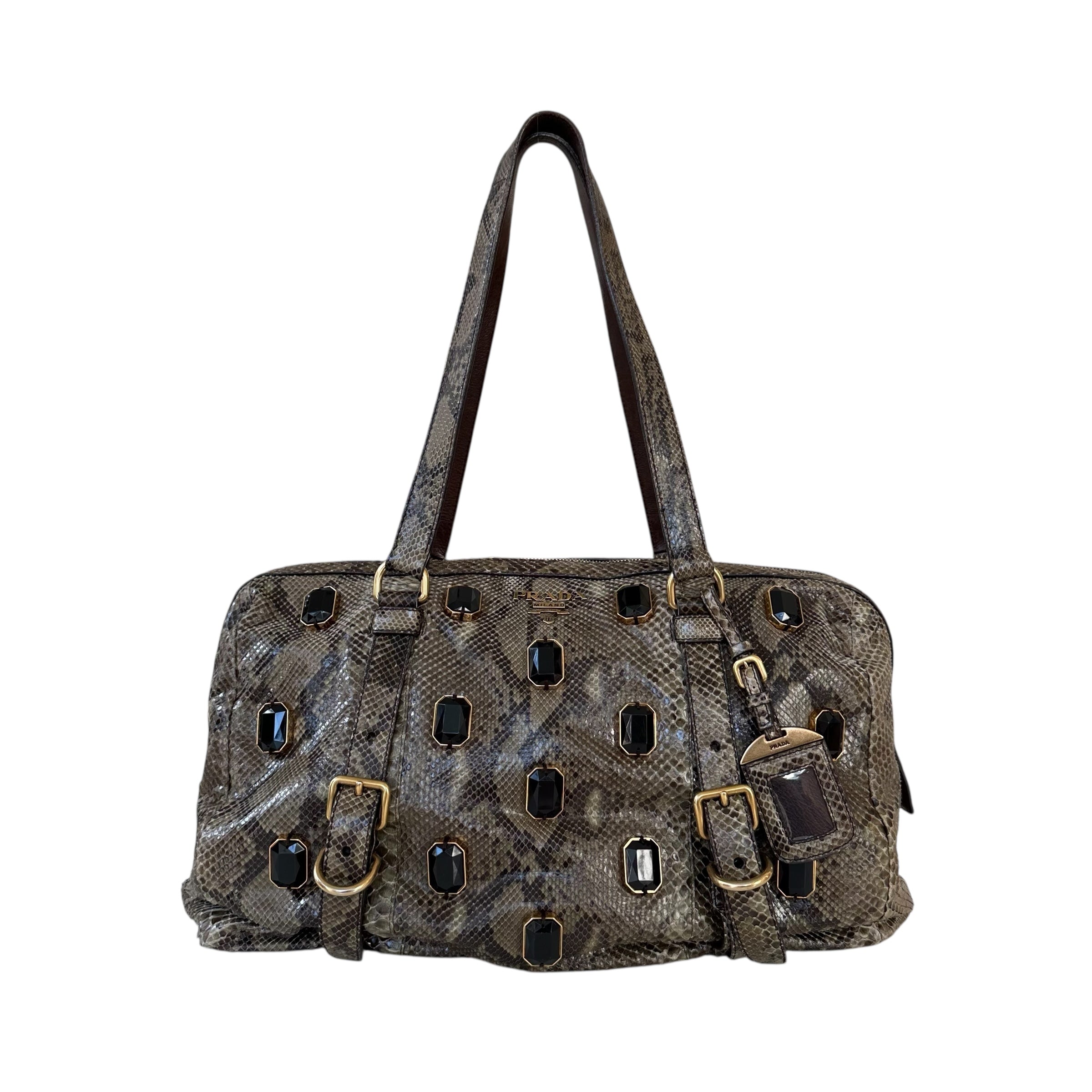 Prada borsa shopping in pitone