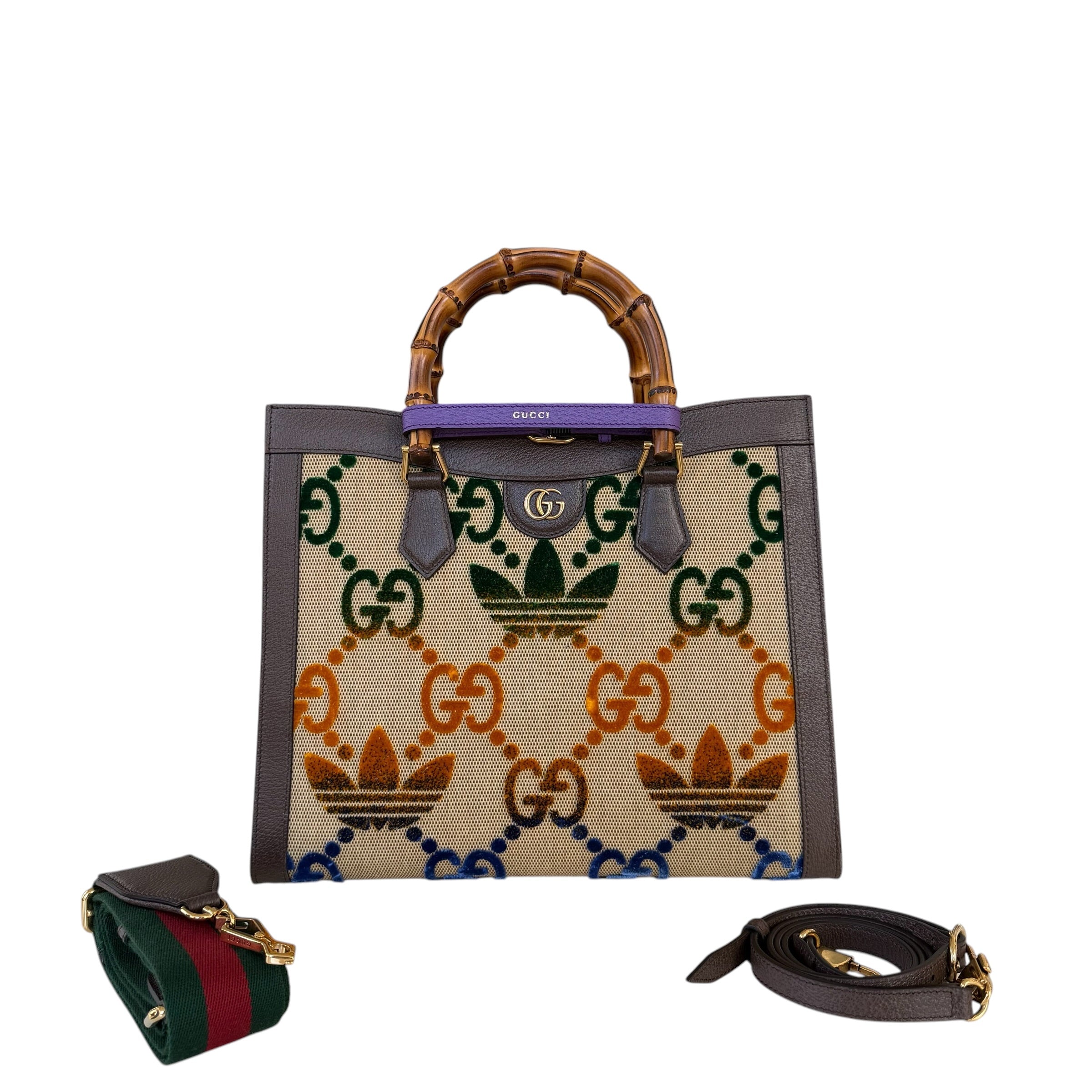 Gucci x Adidas borsa shopping Diana