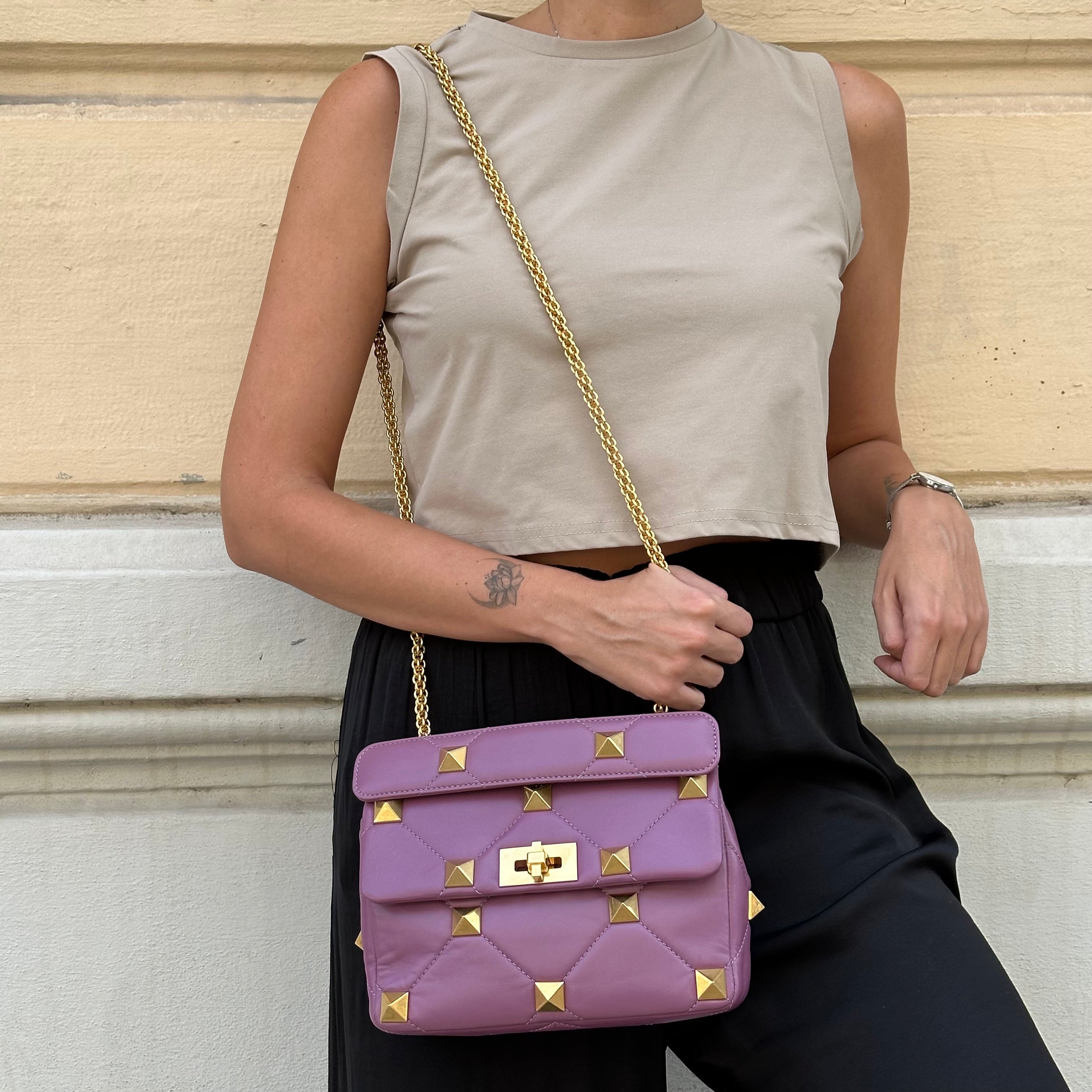 Valentino Garavani borsa media Roman Stud