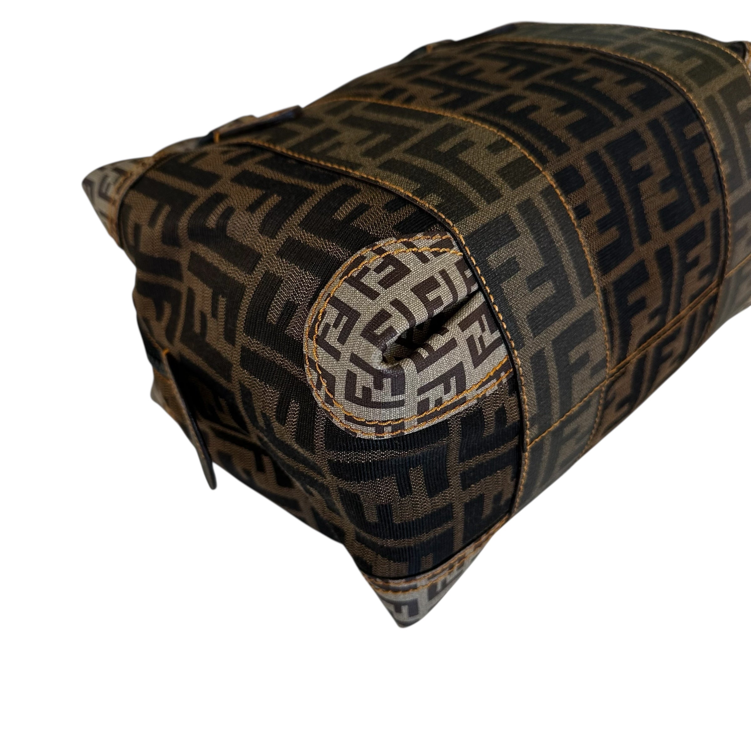 Fendi borsa a spalla in tela zucca