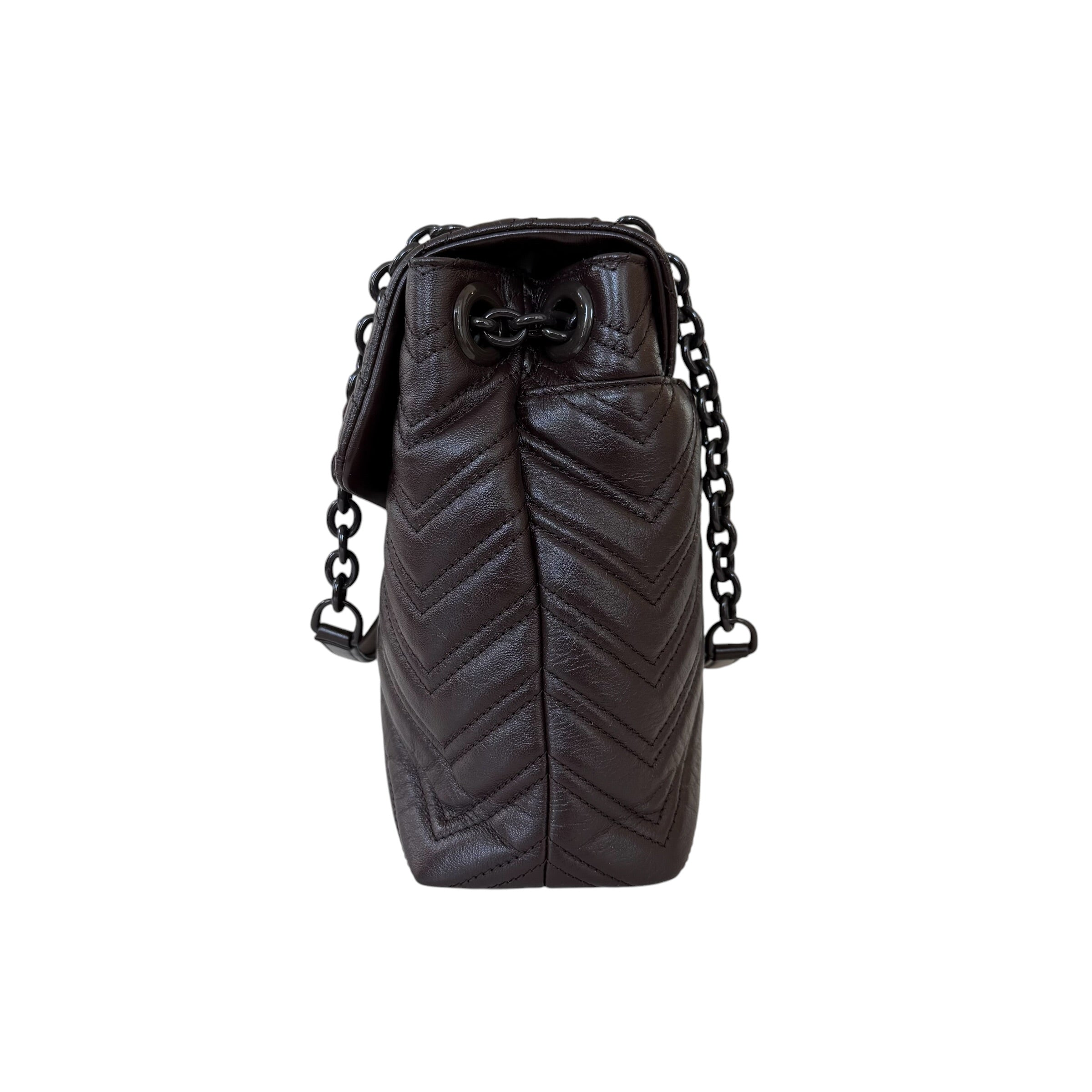 Gucci borsa a spalla GG Marmont misura grande