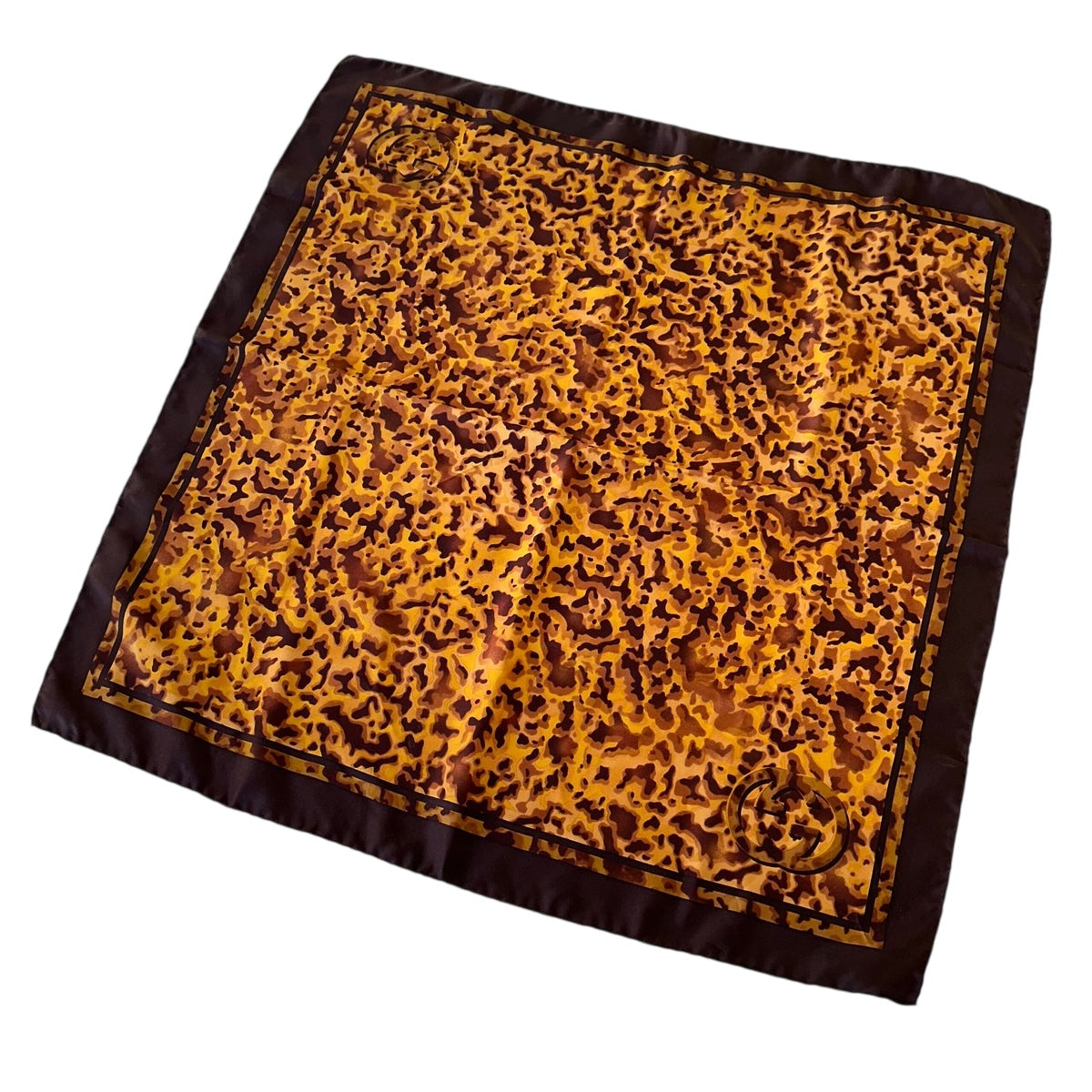 Gucci foulard maculato in seta