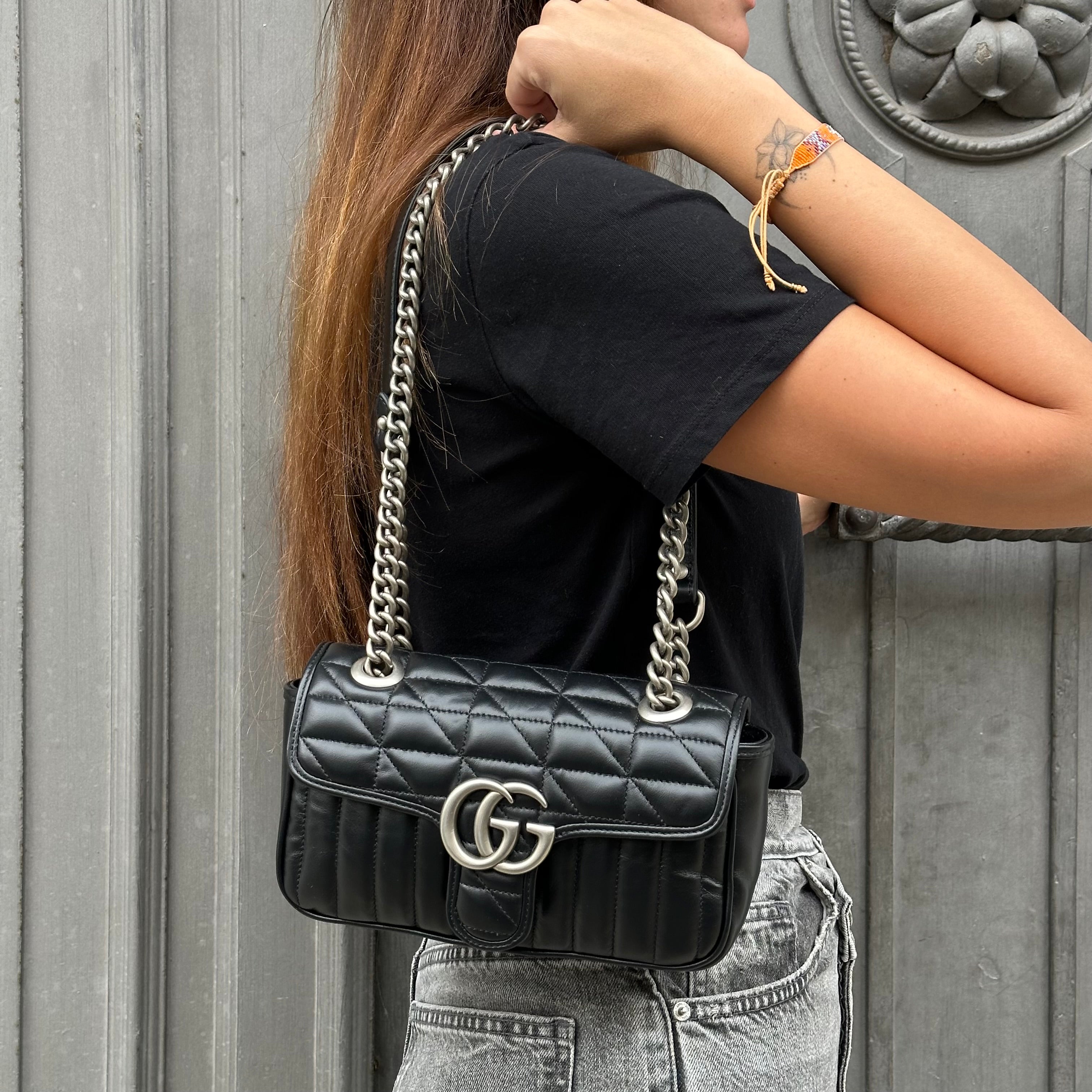 Gucci mini borsa a spalla GG Marmont