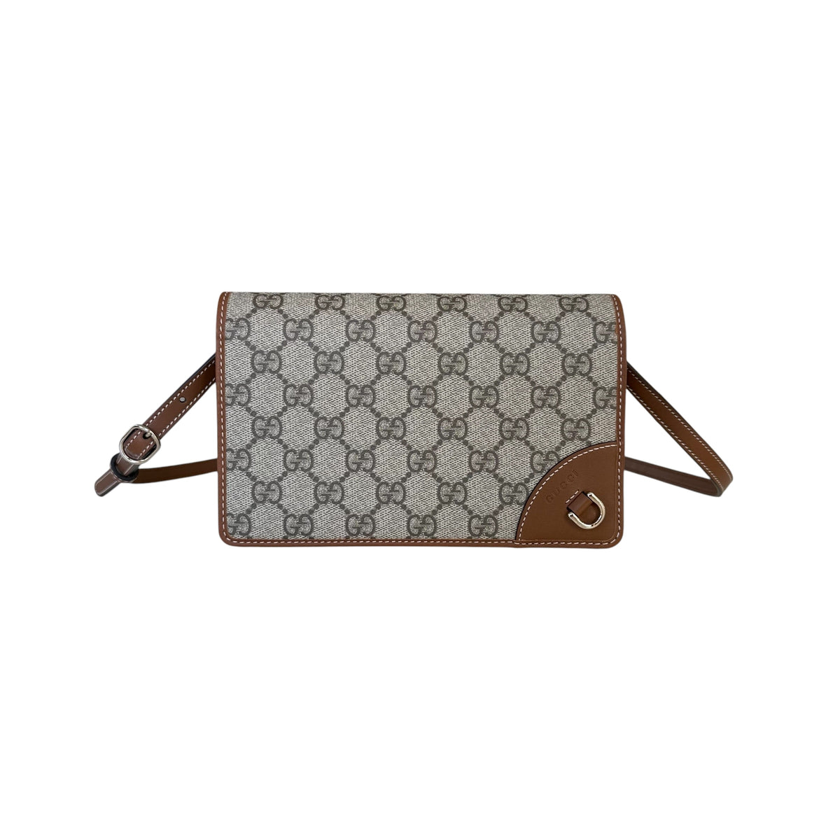 Gucci portafoglio GG Emblem con tracolla
