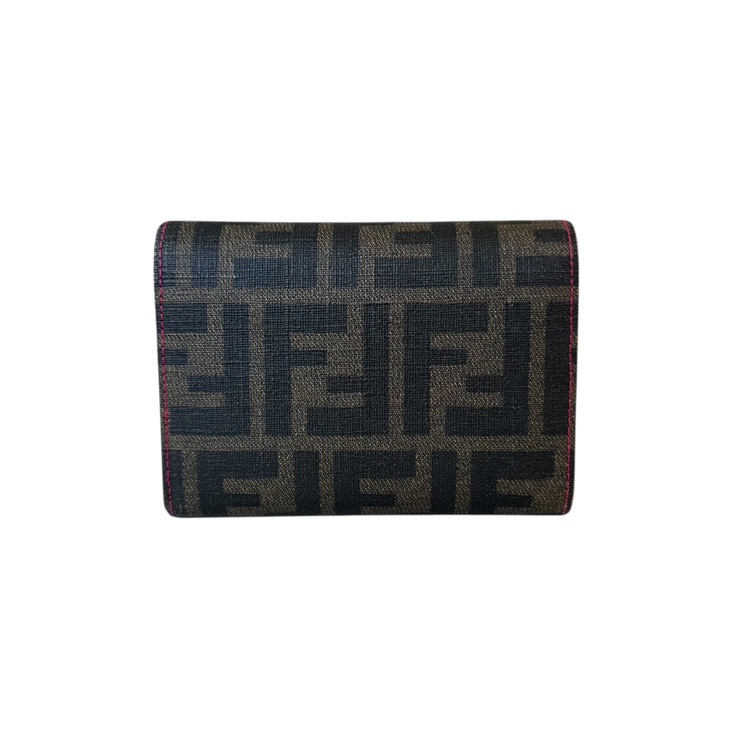 Fendi portafoglio in tela zucca