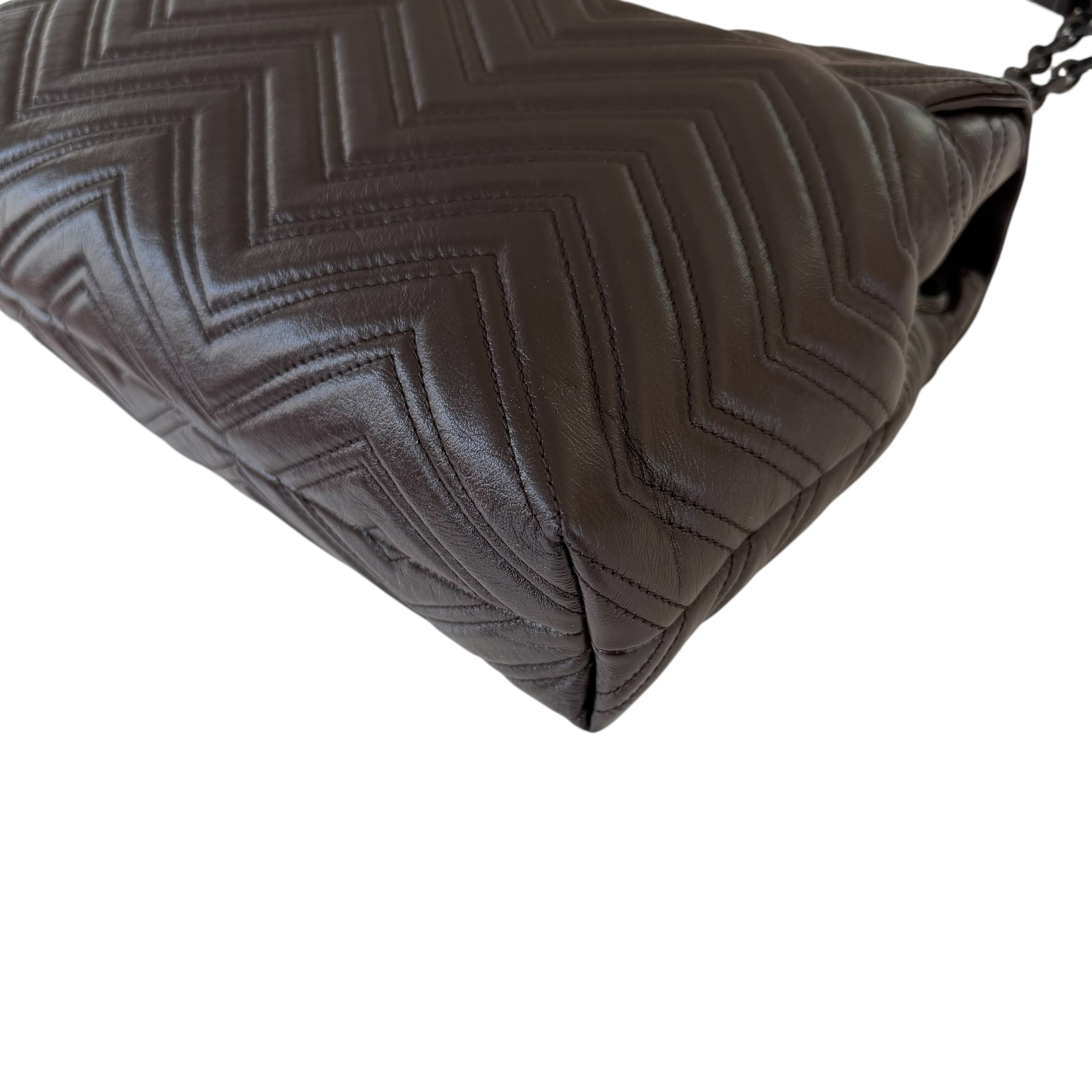 Gucci borsa a spalla GG Marmont misura grande