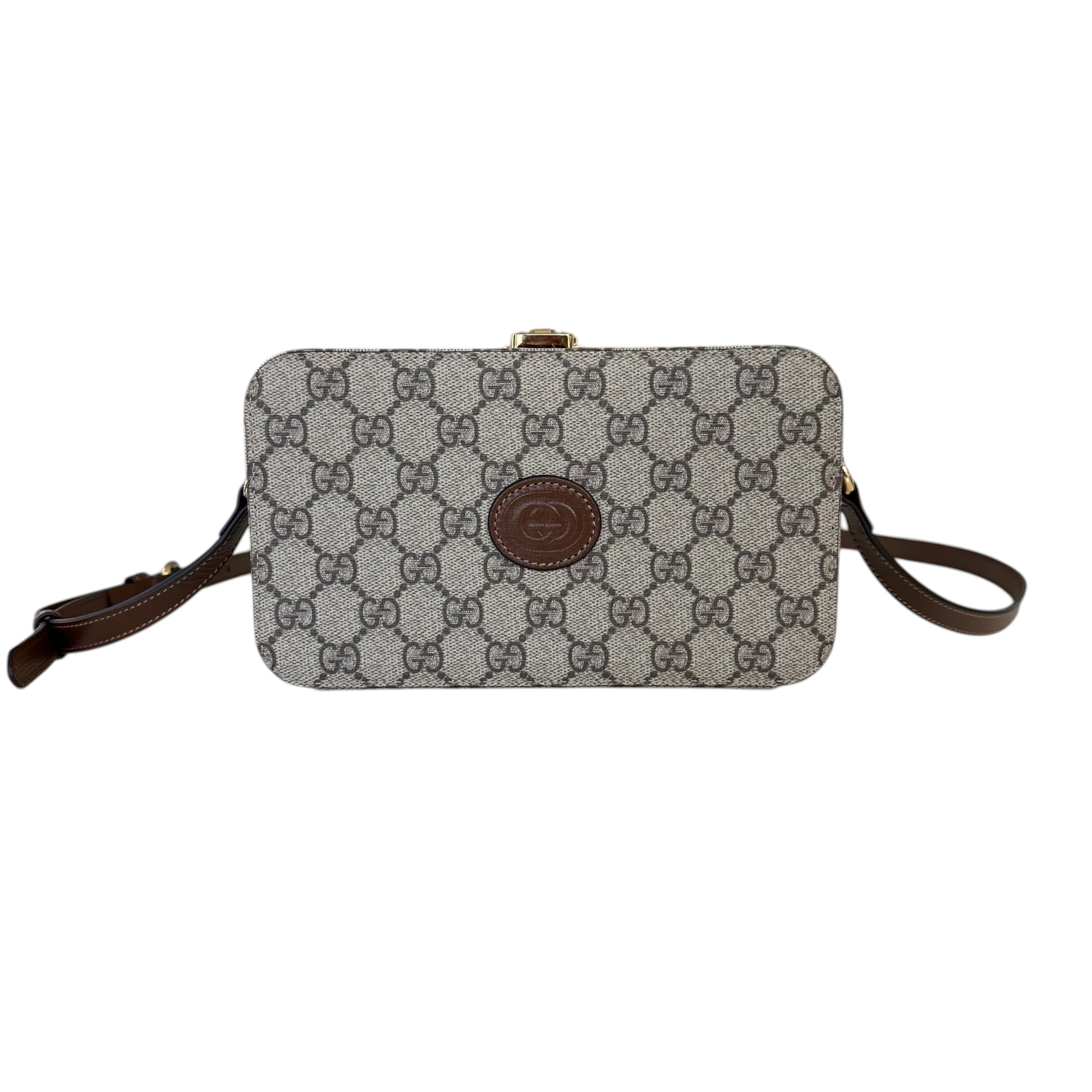 Gucci borsa a tracolla rigida Interlocking