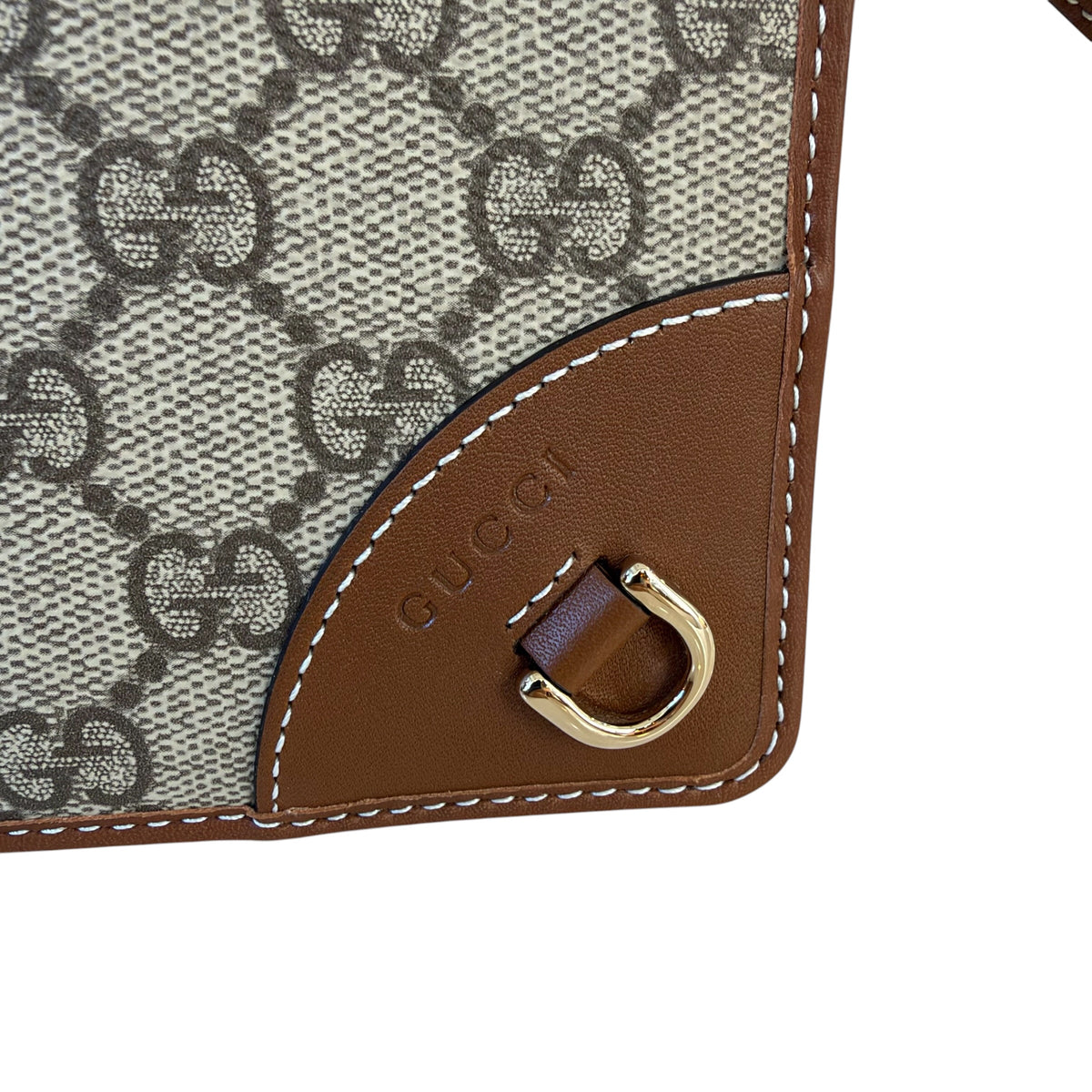 Gucci portafoglio GG Emblem con tracolla