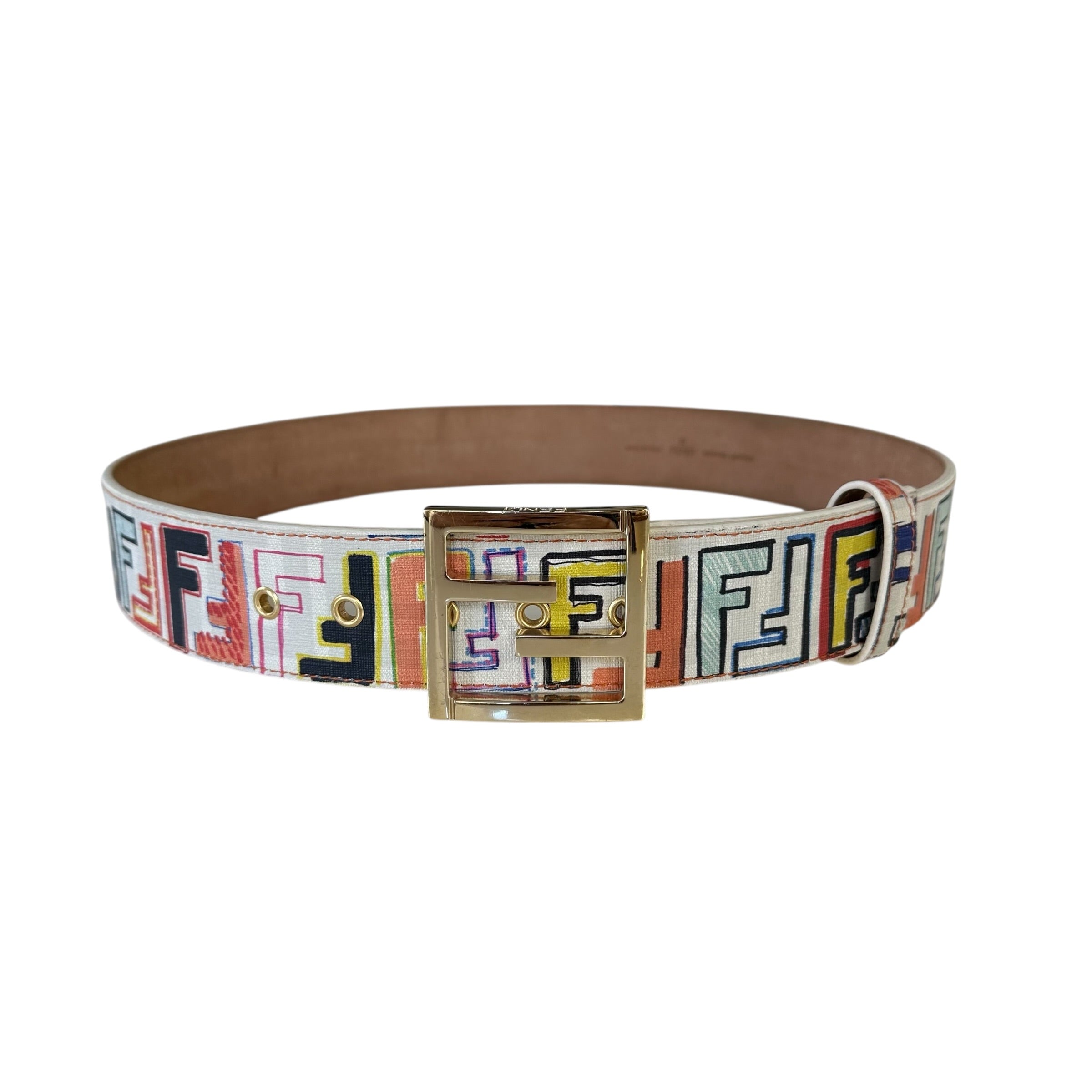 Cintura Fendi in tela Zucca multicolor