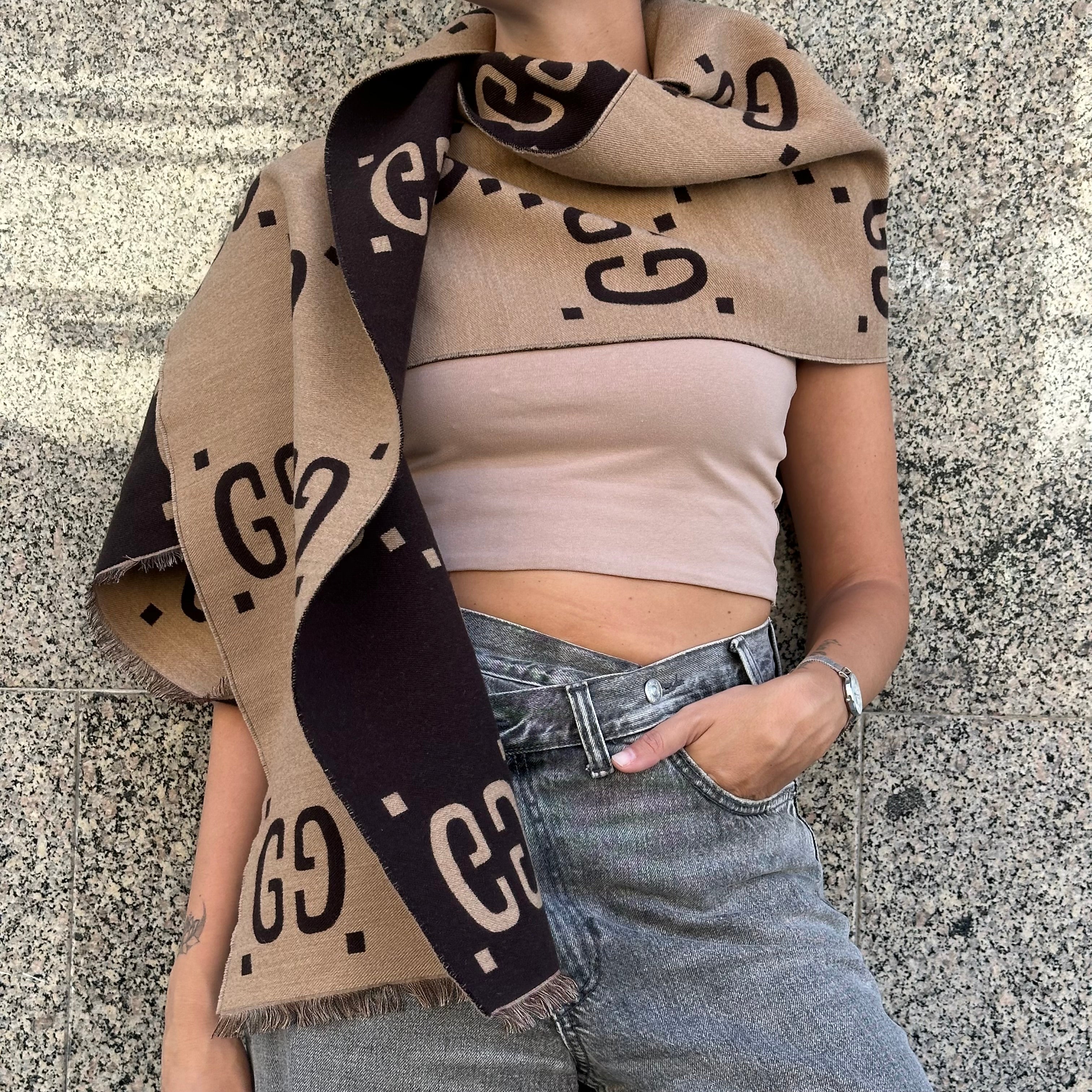 Gucci sciarpa con motivo GG Jaquard
