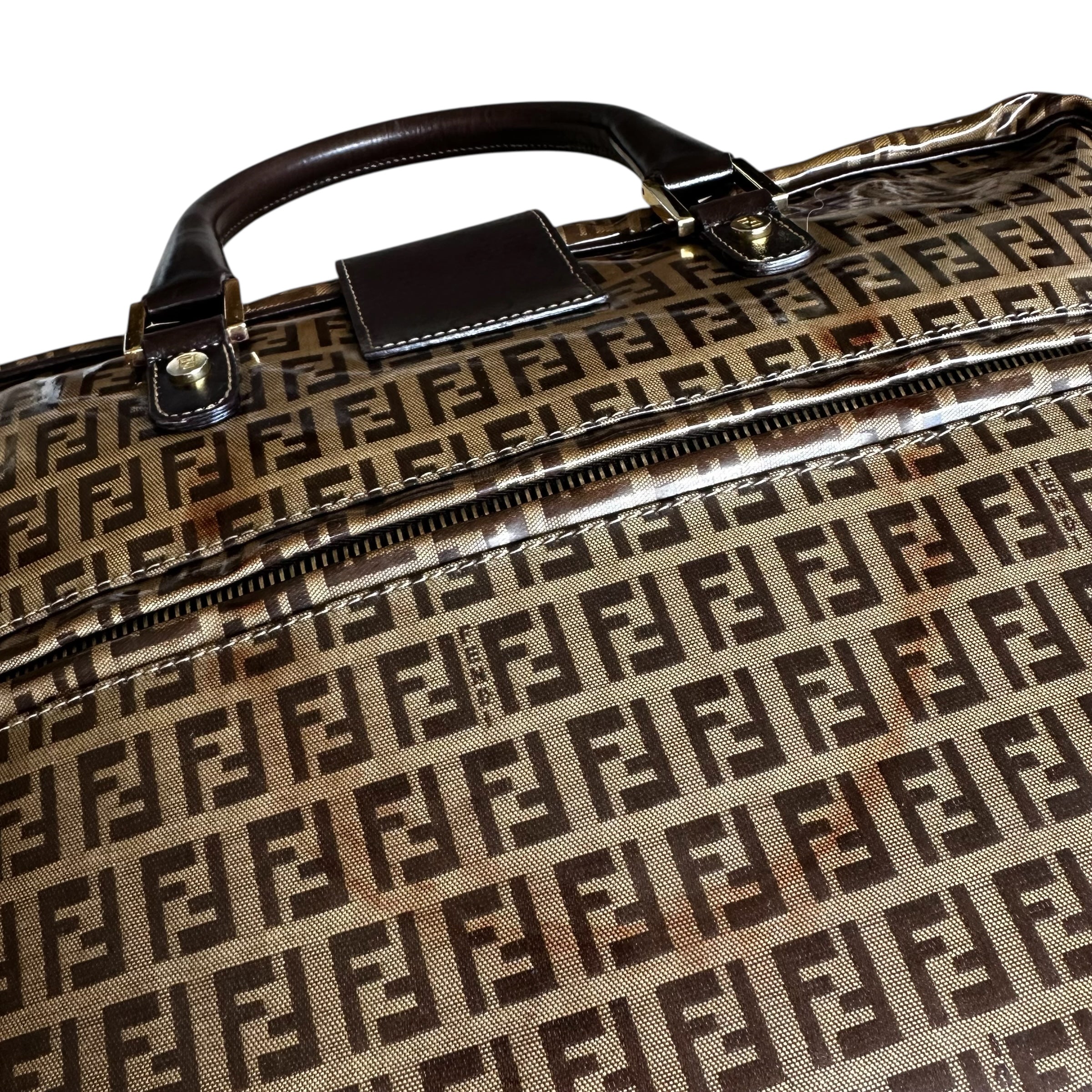 Fendi valigetta in tela Zucchino